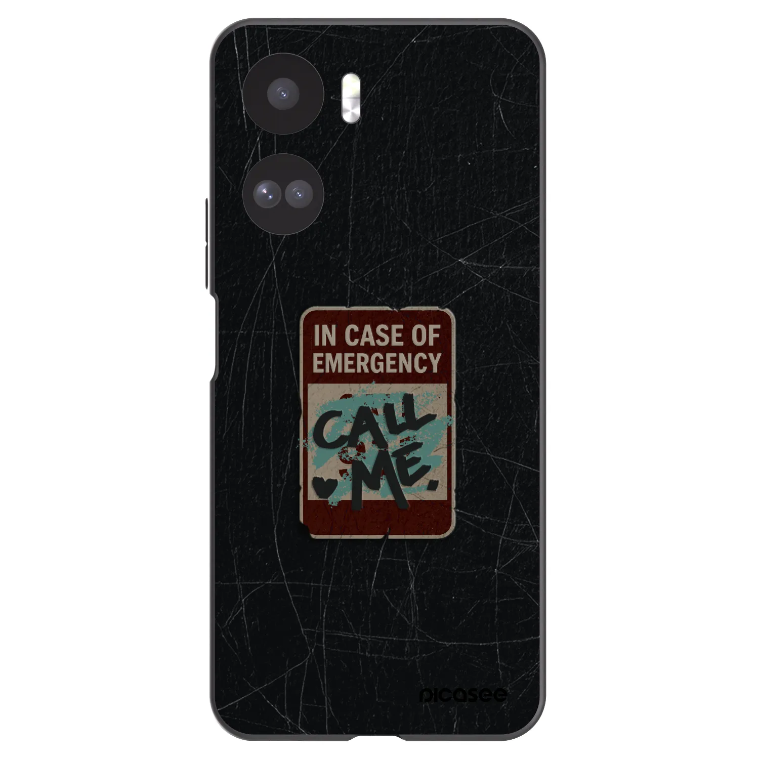 Picasee silikonski črni ovitek za Honor 90 Lite 5G - EMERGENCY