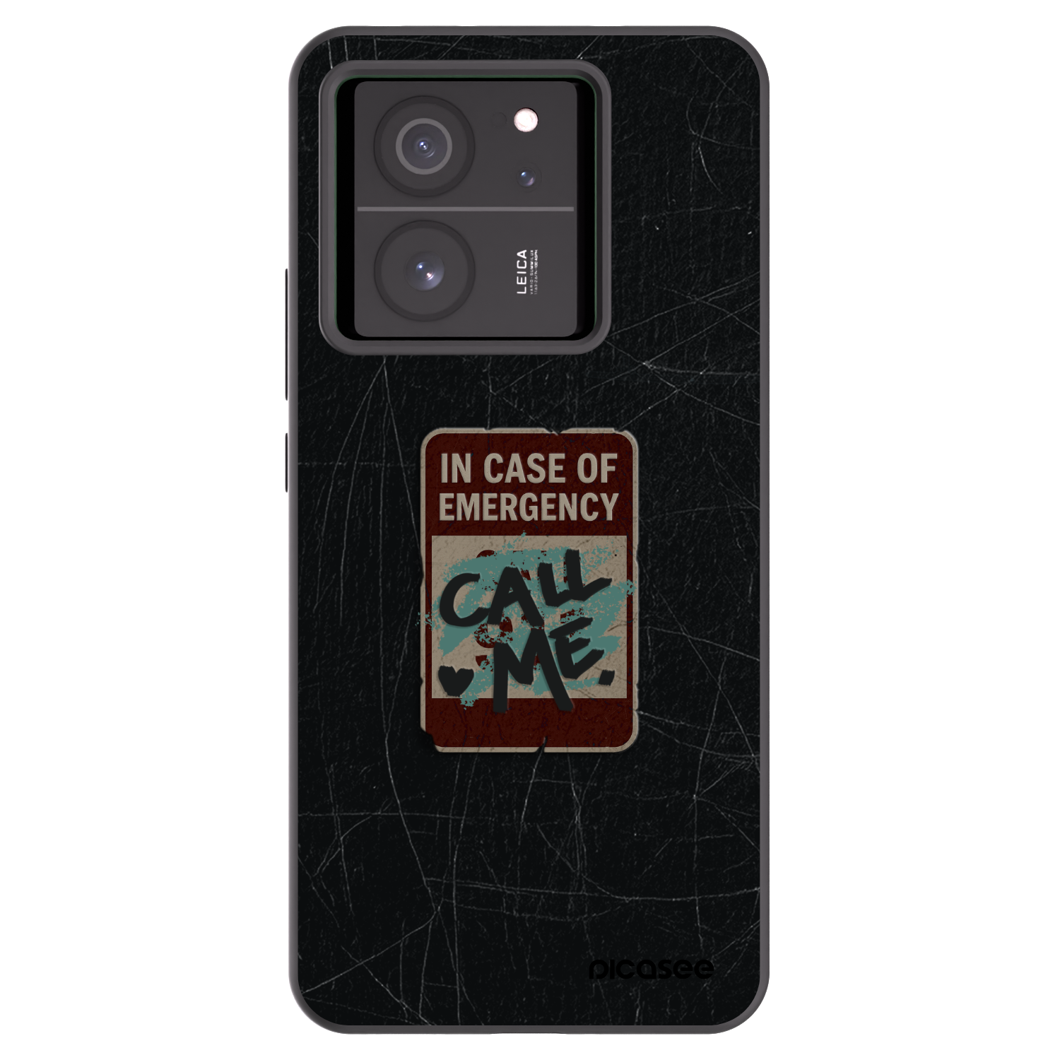 Picasee silikonski črni ovitek za Xiaomi 13T Pro - EMERGENCY