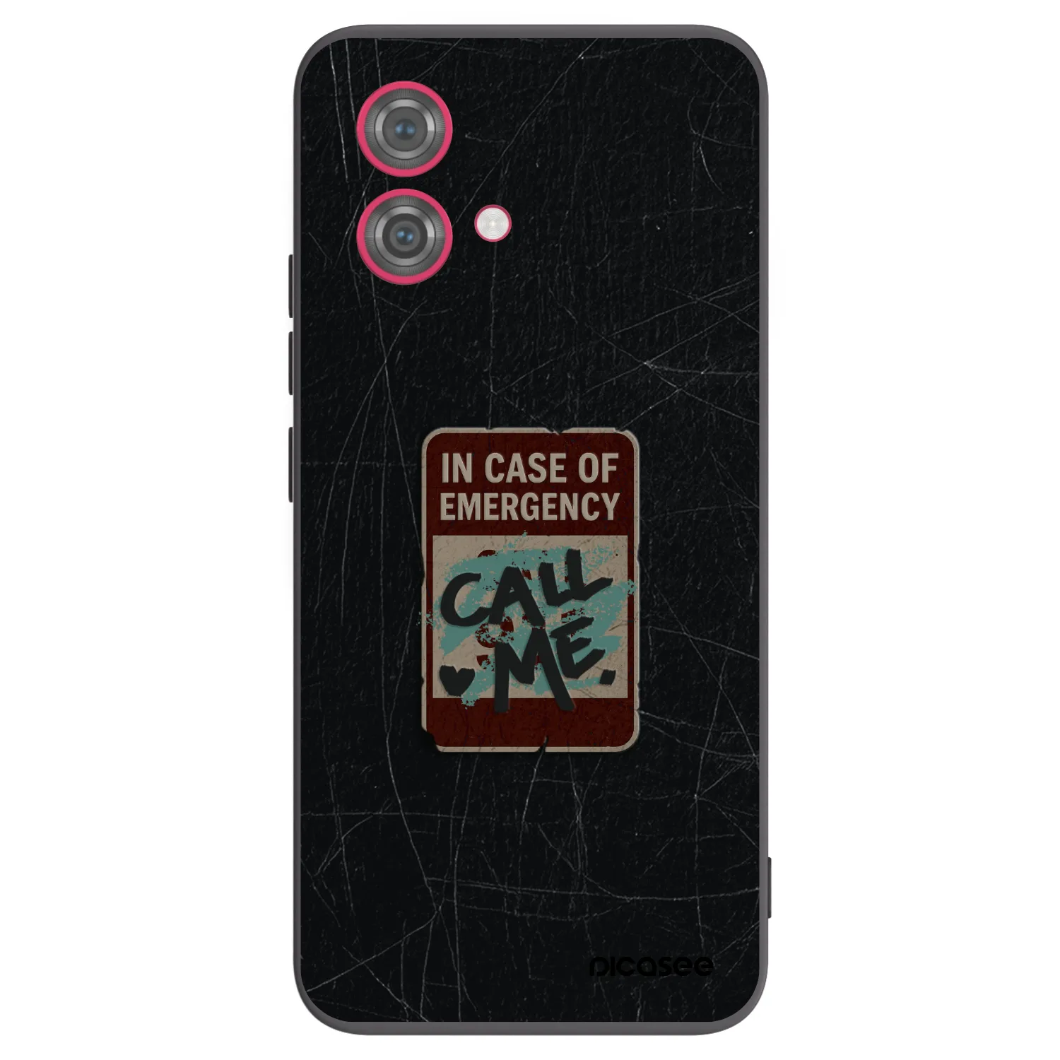 Picasee silikonski črni ovitek za Motorola Moto G84 5G - EMERGENCY