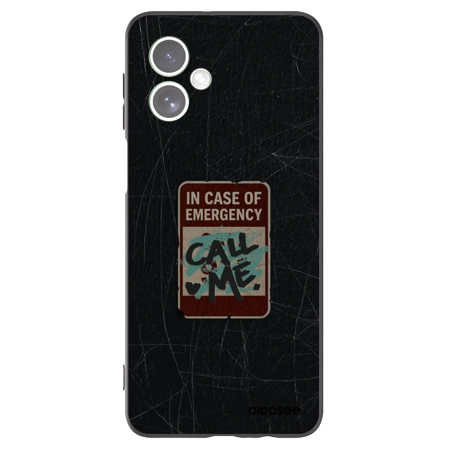 Picasee silikonski črni ovitek za Motorola Moto G54 5G - EMERGENCY