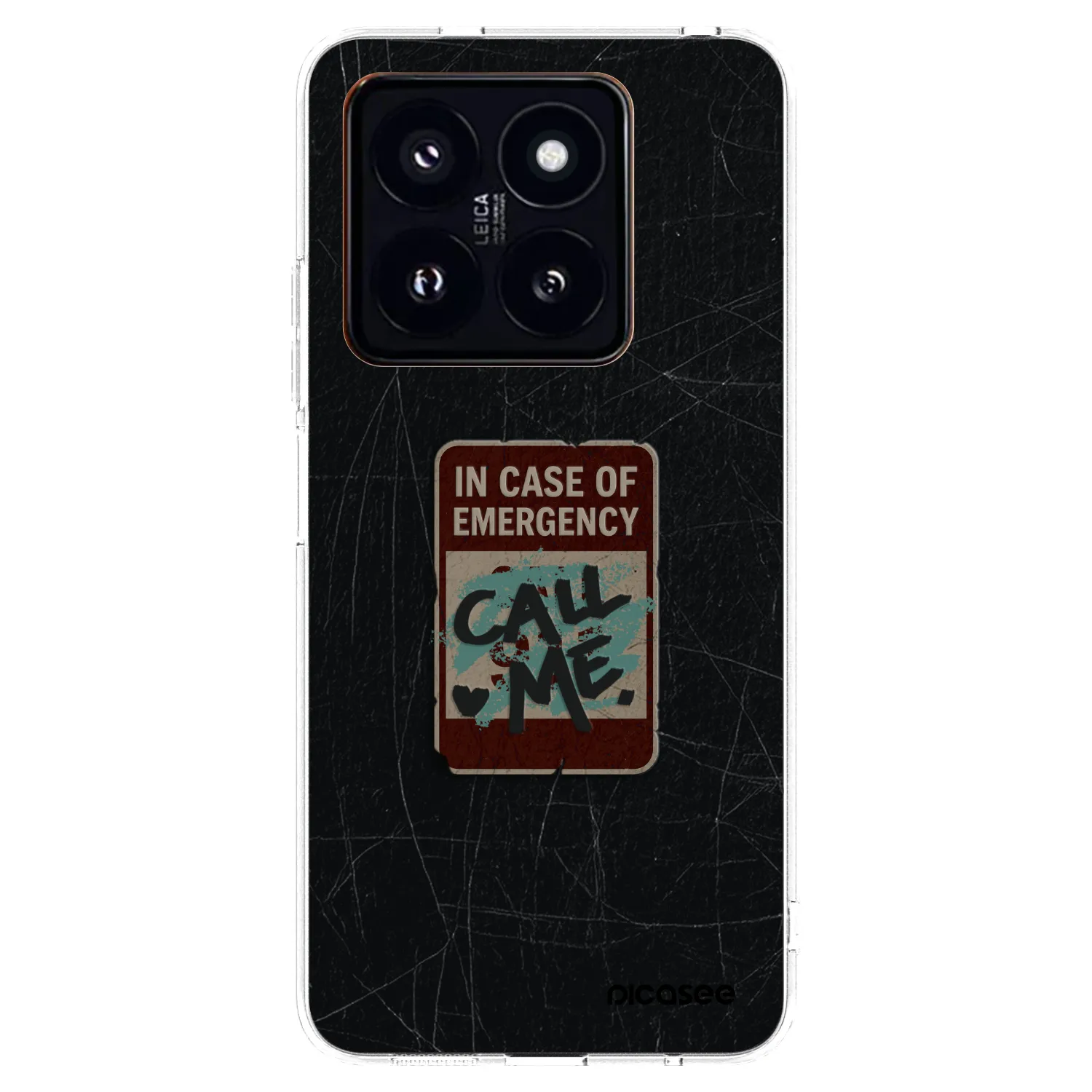 Picasee silikonski prozorni ovitek za Xiaomi 14 Pro - EMERGENCY