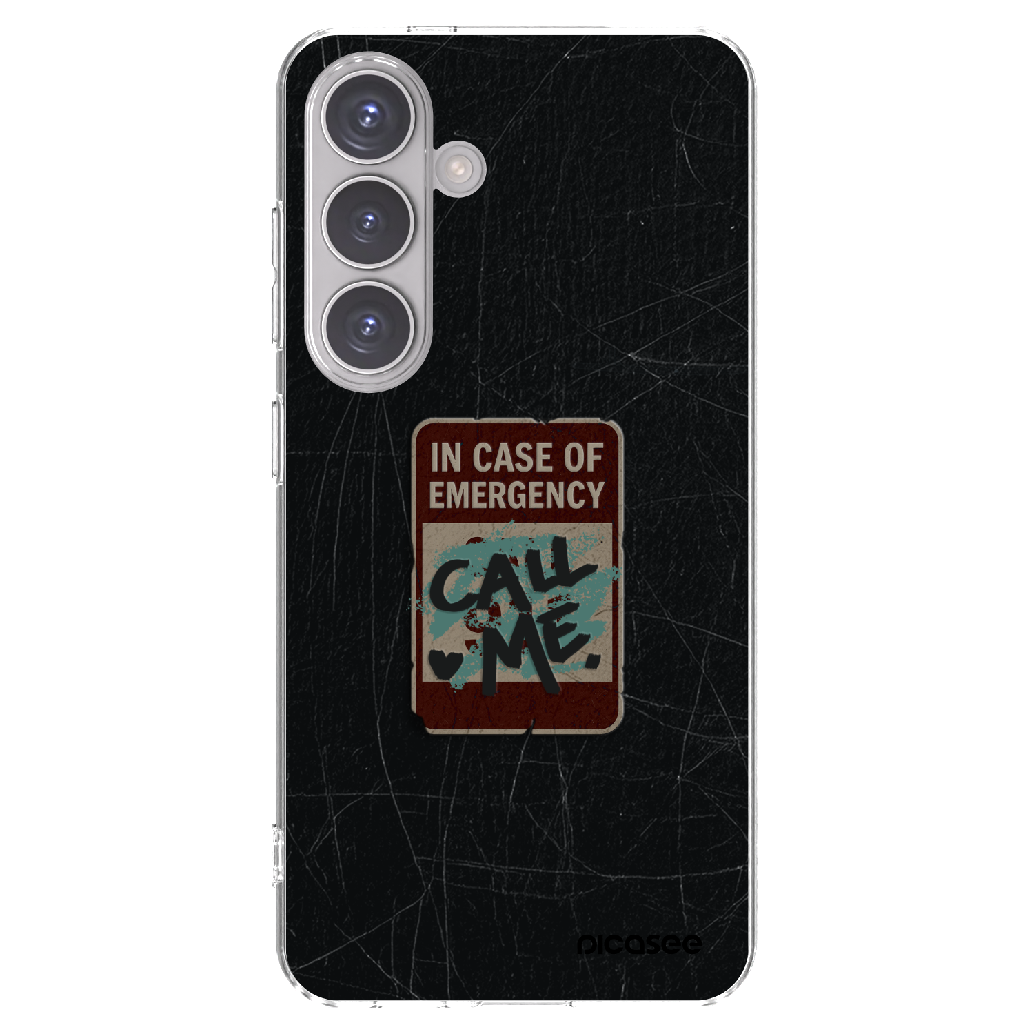 Picasee silikonski prozorni ovitek za Samsung Galaxy S24 S921B 5G - EMERGENCY