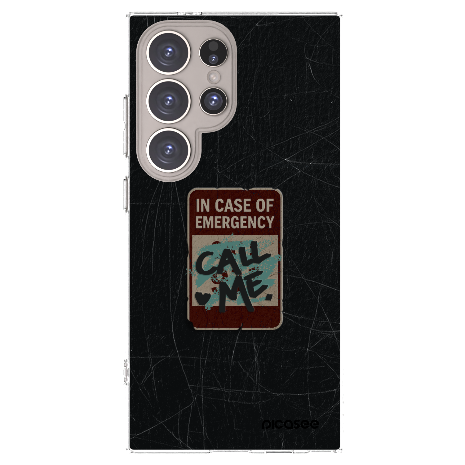 Picasee silikonski prozorni ovitek za Samsung Galaxy S24 Ultra S928B 5G - EMERGENCY