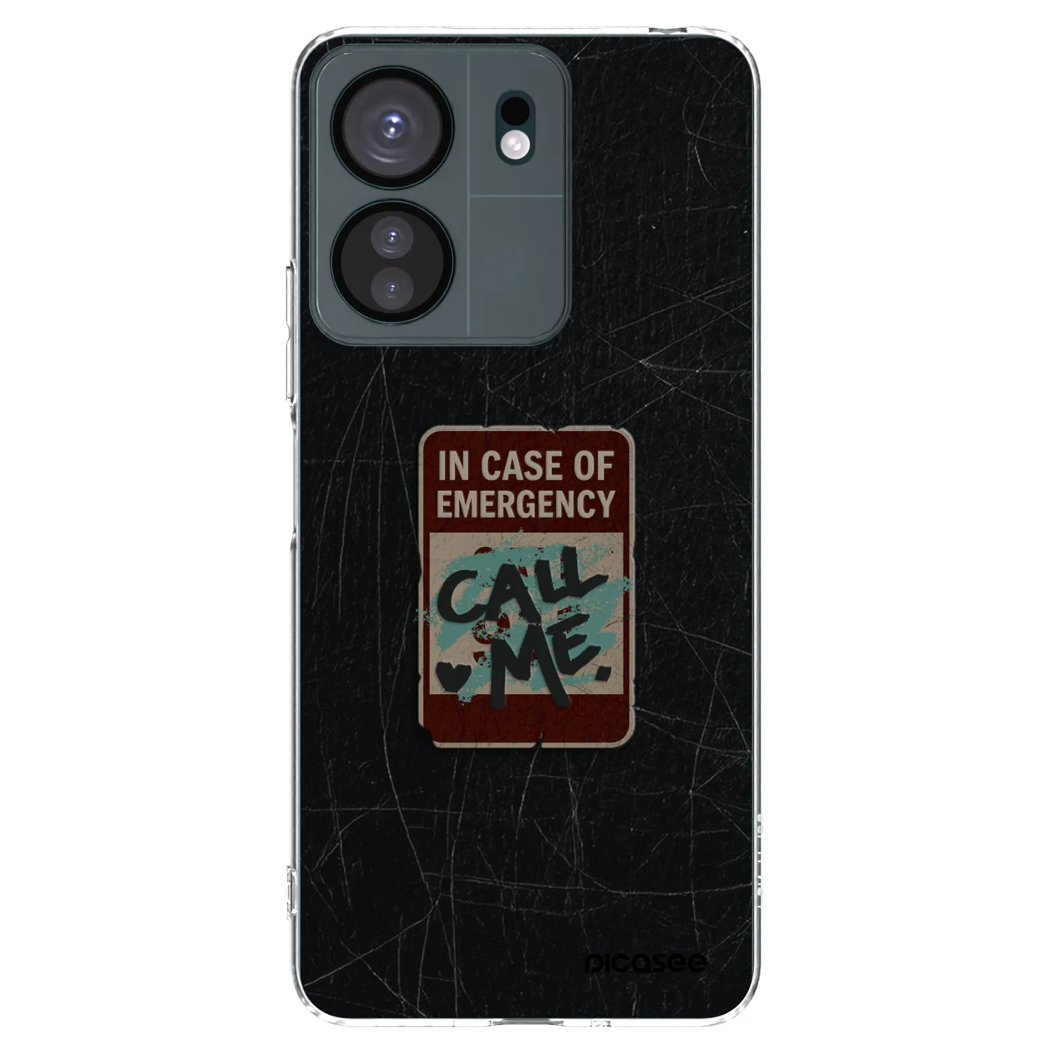 Picasee silikonski prozorni ovitek za Xiaomi Redmi 13C 4G - EMERGENCY