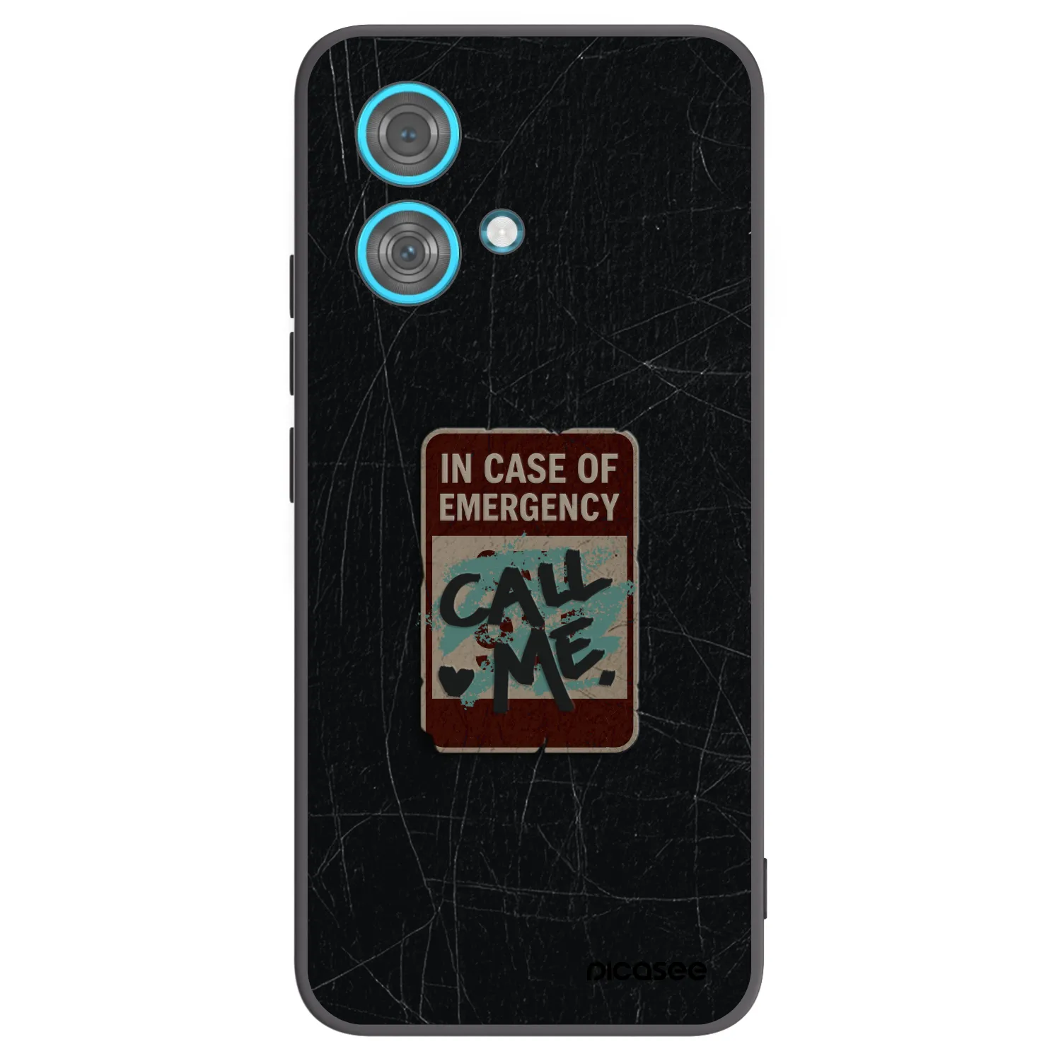 Picasee silikonski črni ovitek za Motorola Edge 40 Neo - EMERGENCY