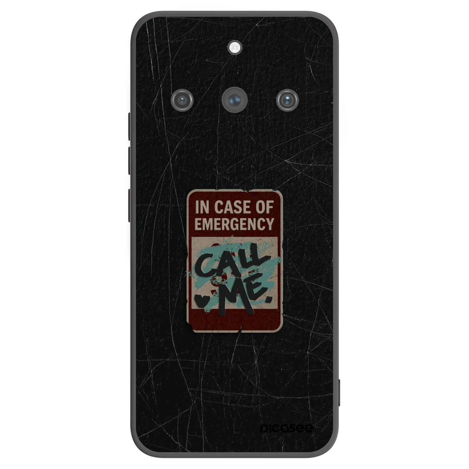 Picasee silikonski črni ovitek za Realme 11 Pro+ - EMERGENCY
