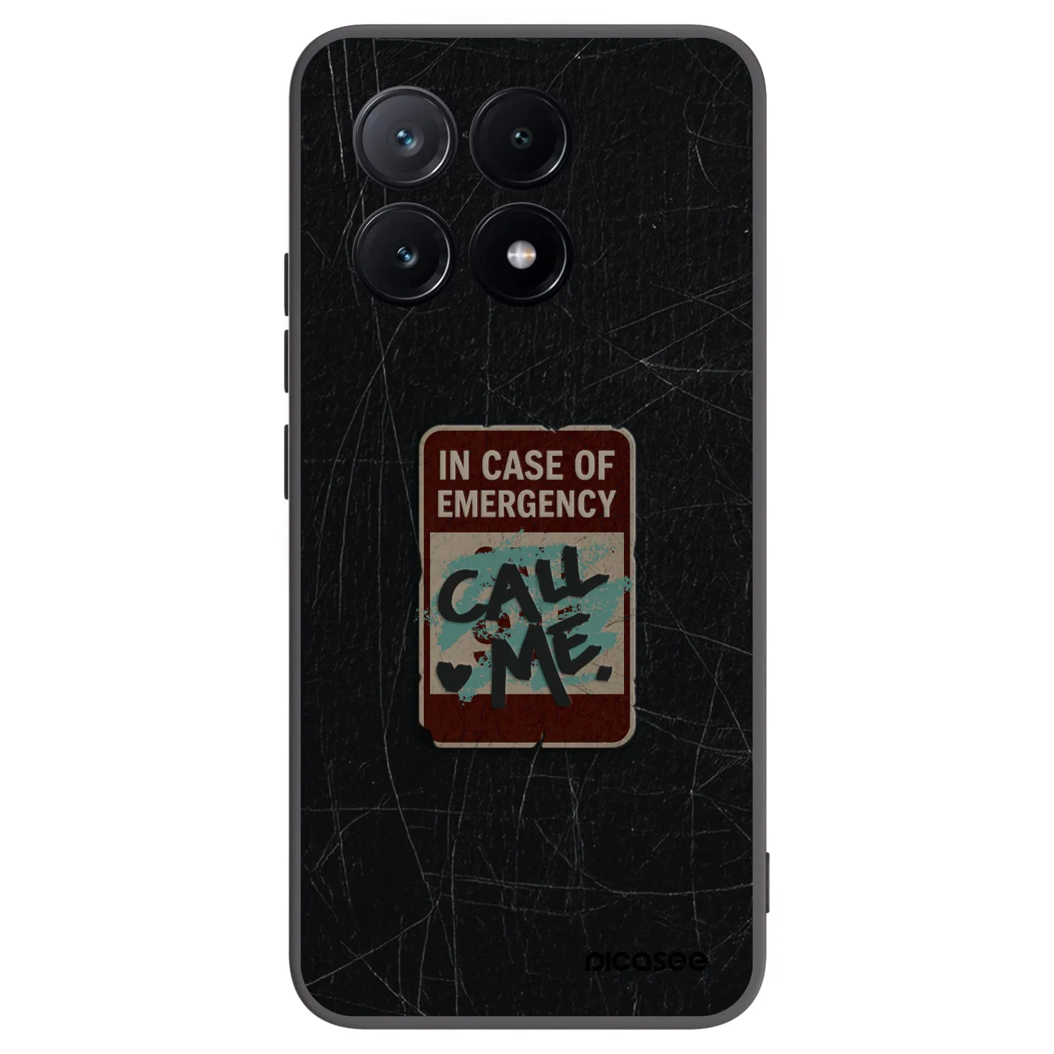 Picasee silikonski črni ovitek za Xiaomi Poco X6 Pro - EMERGENCY