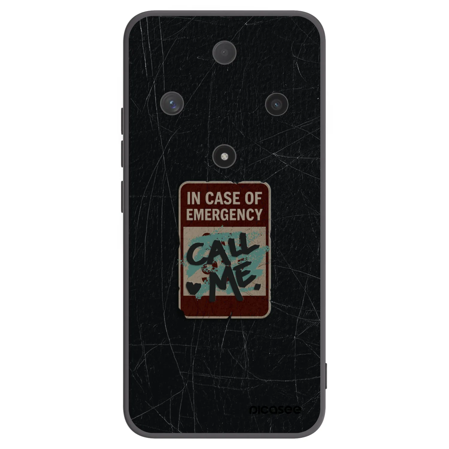 Picasee silikonski črni ovitek za Honor Magic6 Lite 5G - EMERGENCY