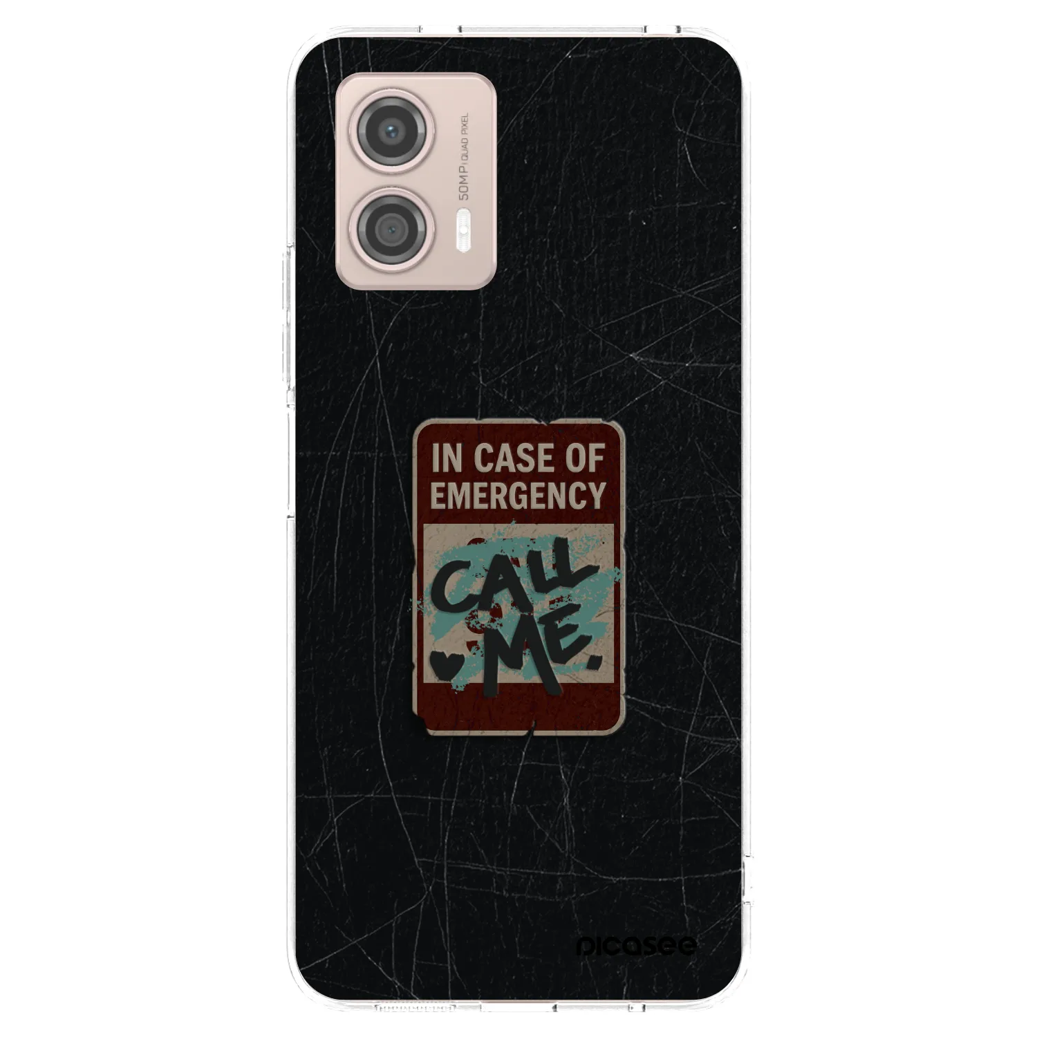 Picasee silikonski prozorni ovitek za Motorola Moto G53 5G - EMERGENCY