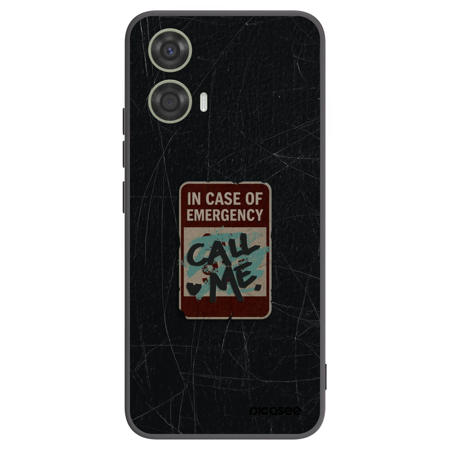 Picasee silikonski črni ovitek za Motorola Moto G24 - EMERGENCY