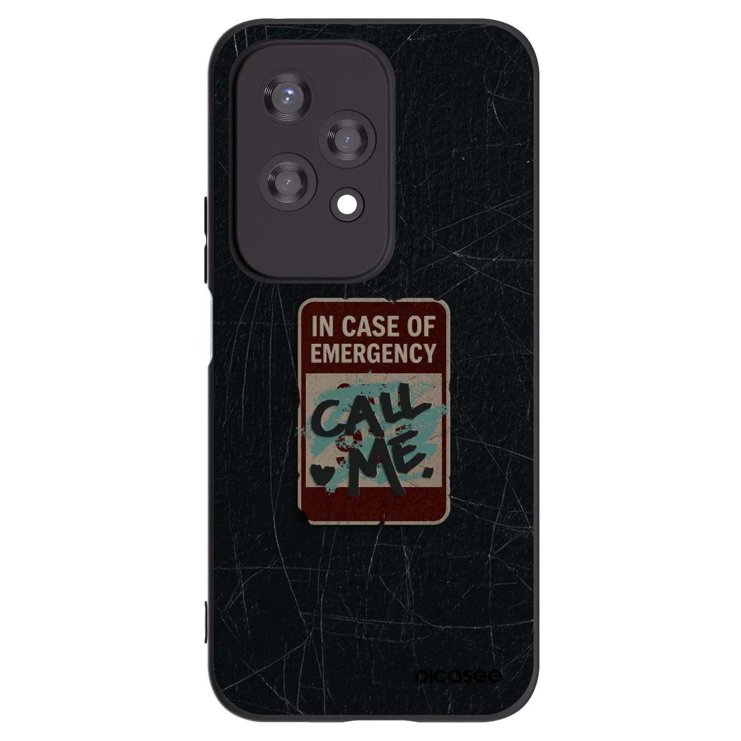 Picasee silikonski črni ovitek za Honor 200 Lite - EMERGENCY