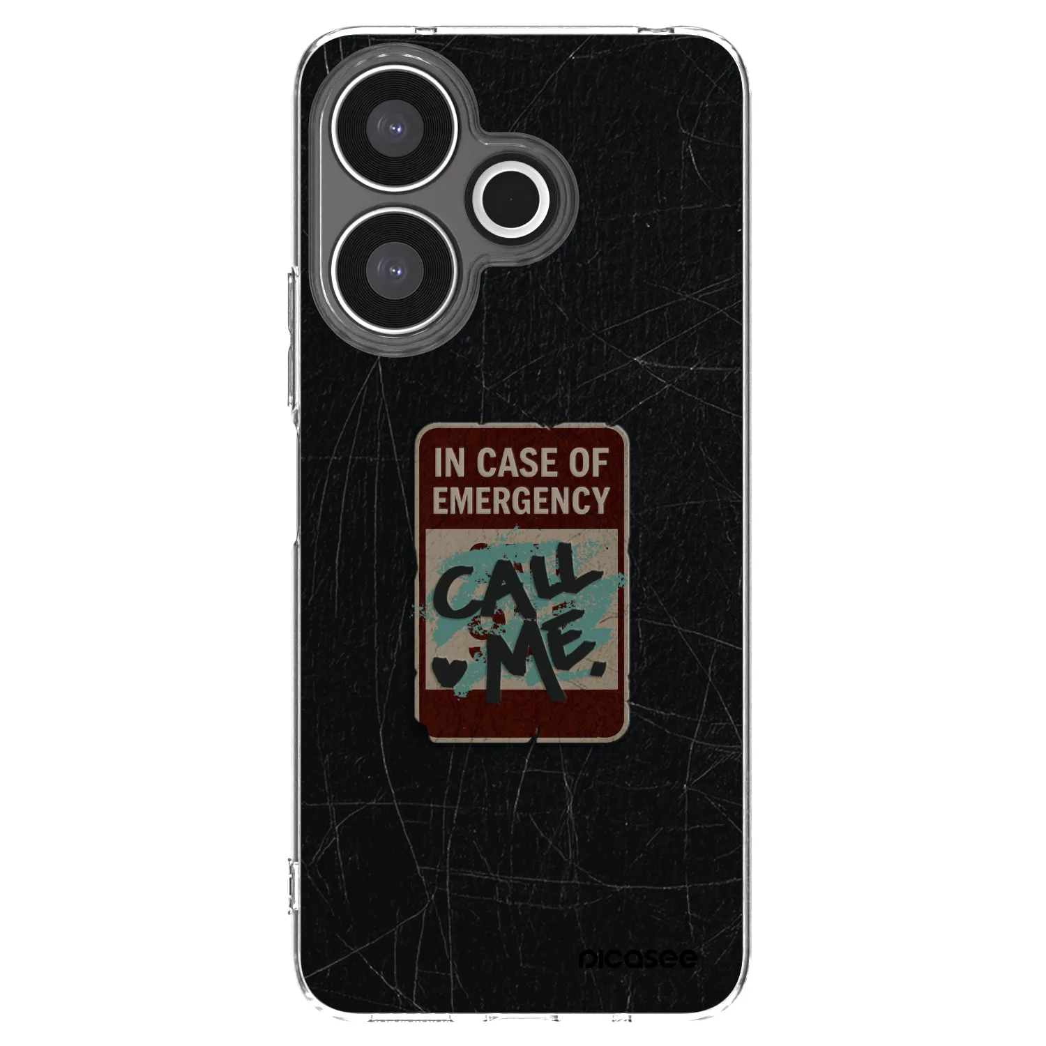 Picasee silikonski prozorni ovitek za Xiaomi Redmi 13 4G - EMERGENCY