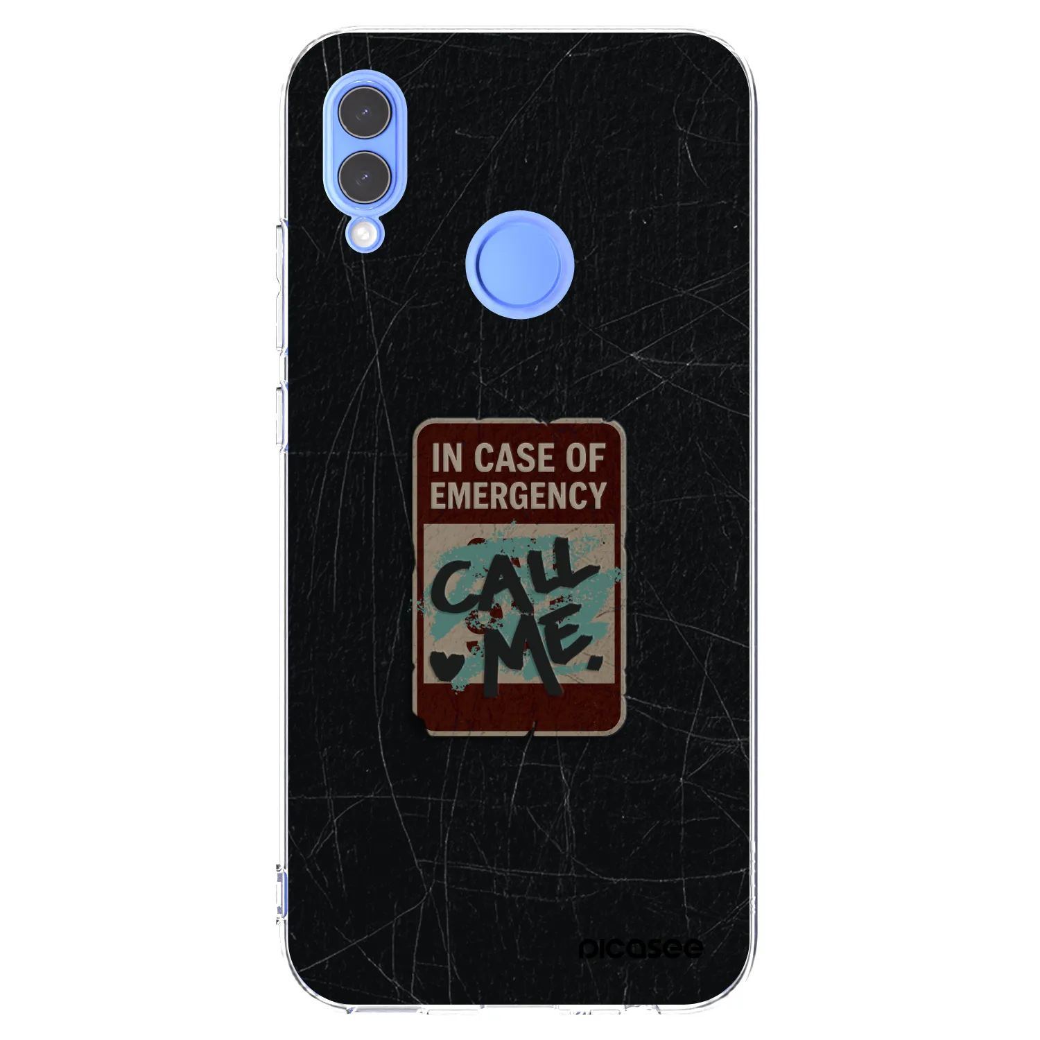Picasee silikonski prozorni ovitek za Honor 10 Lite - EMERGENCY