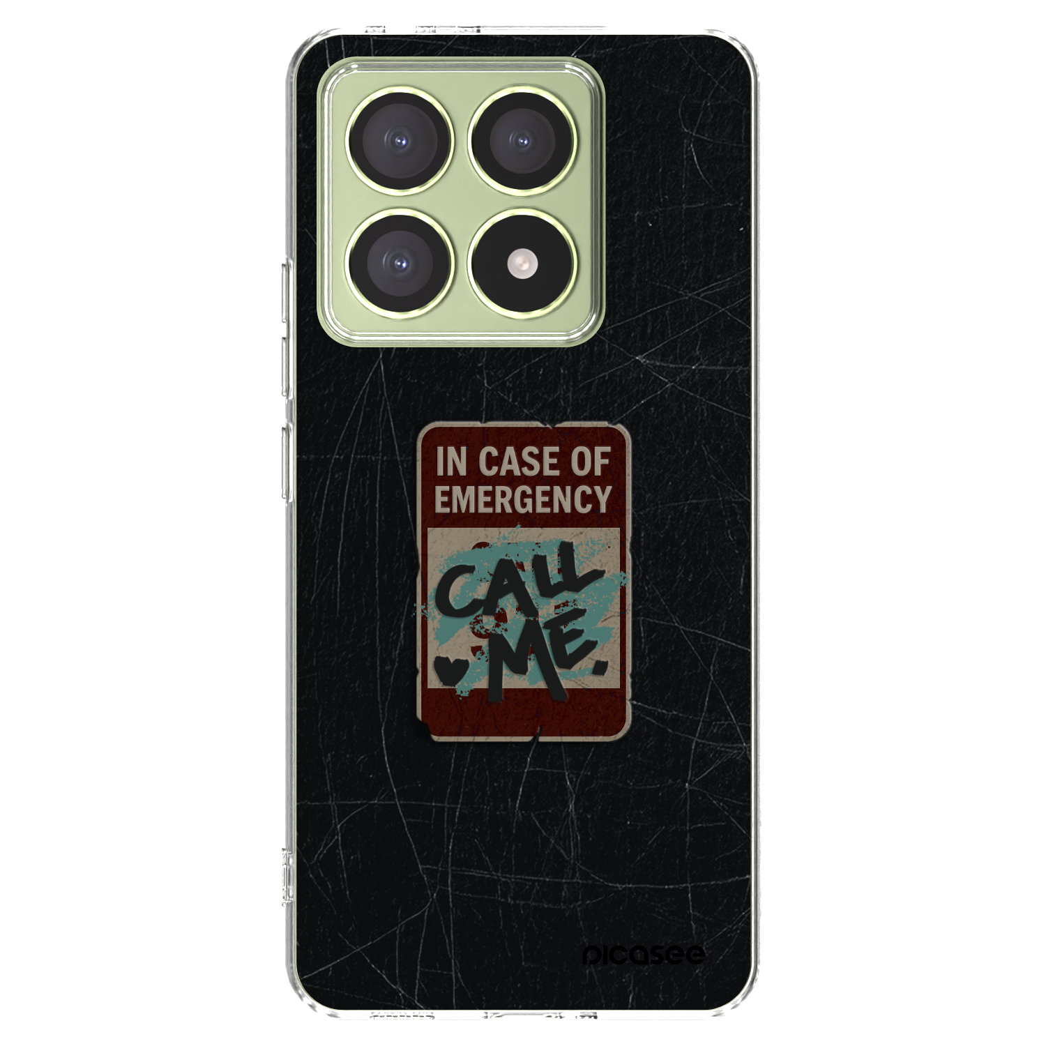 Picasee silikonski prozorni ovitek za Xiaomi 14T - EMERGENCY