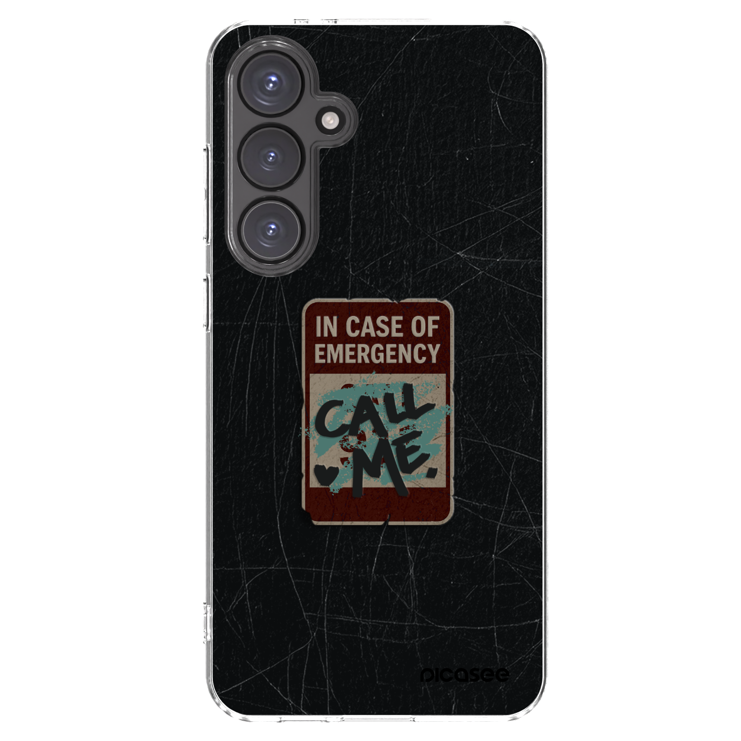 Picasee silikonski prozorni ovitek za Samsung Galaxy S24 FE S721B - EMERGENCY