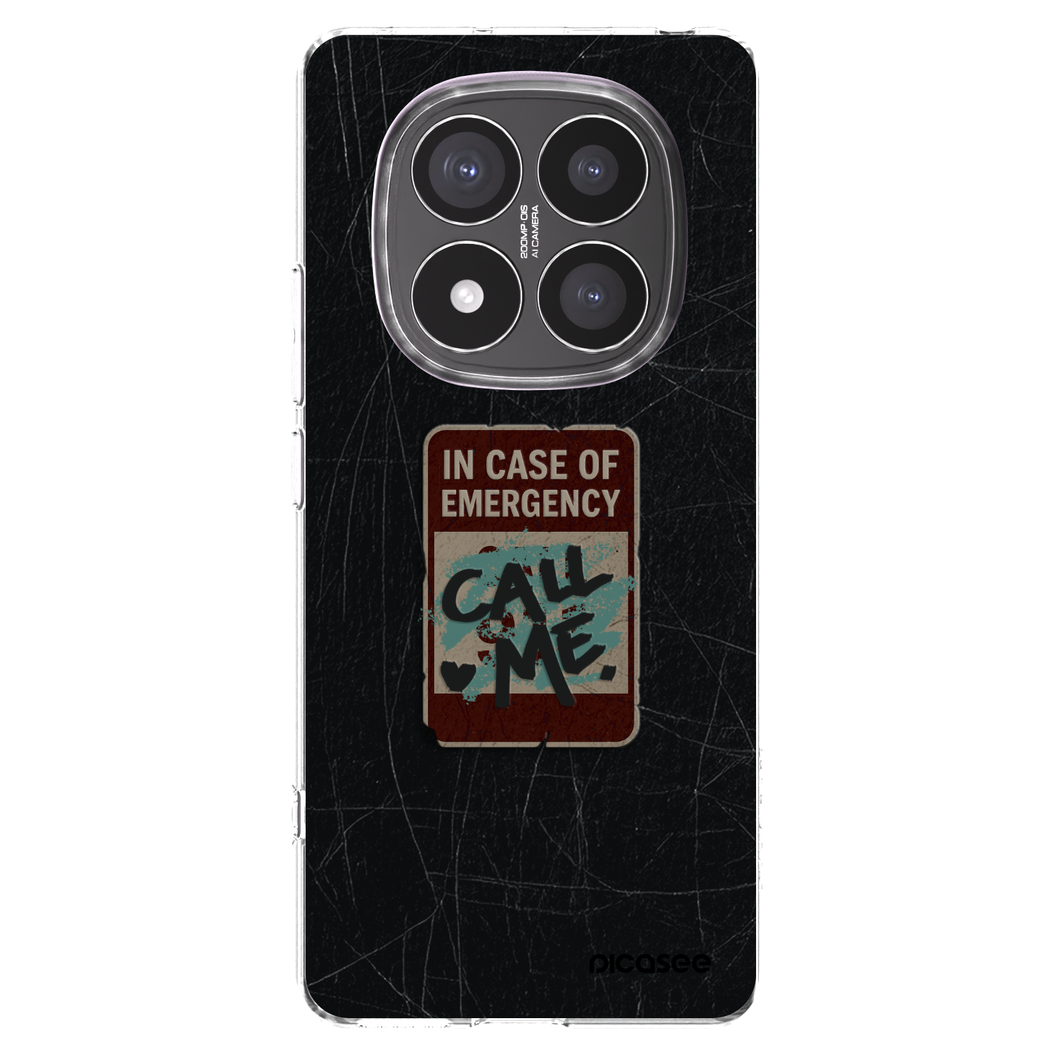 Picasee silikonski prozorni ovitek za Xiaomi Redmi Note 14 Pro+ 5G - EMERGENCY
