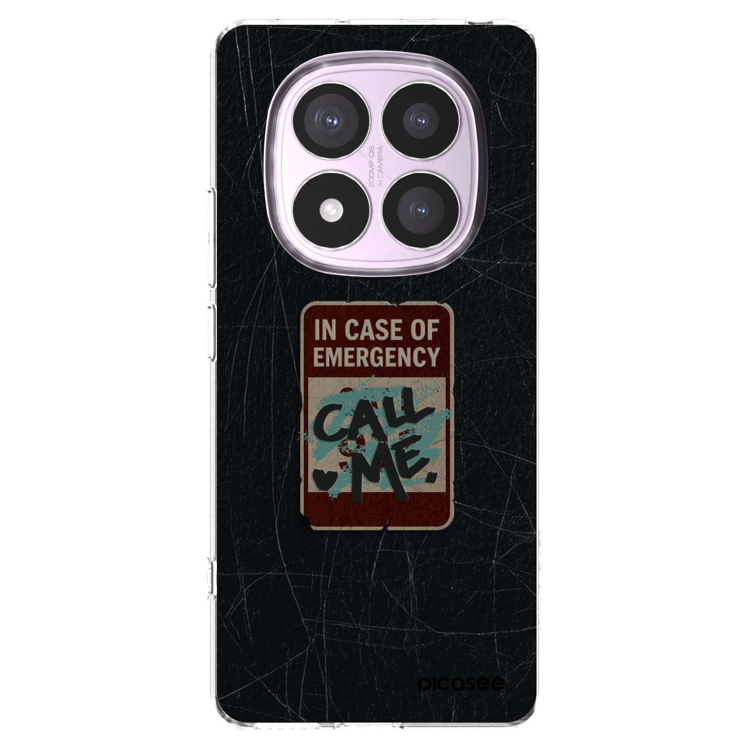 Picasee silikonski prozorni ovitek za Xiaomi Redmi Note 14 Pro 5G - EMERGENCY