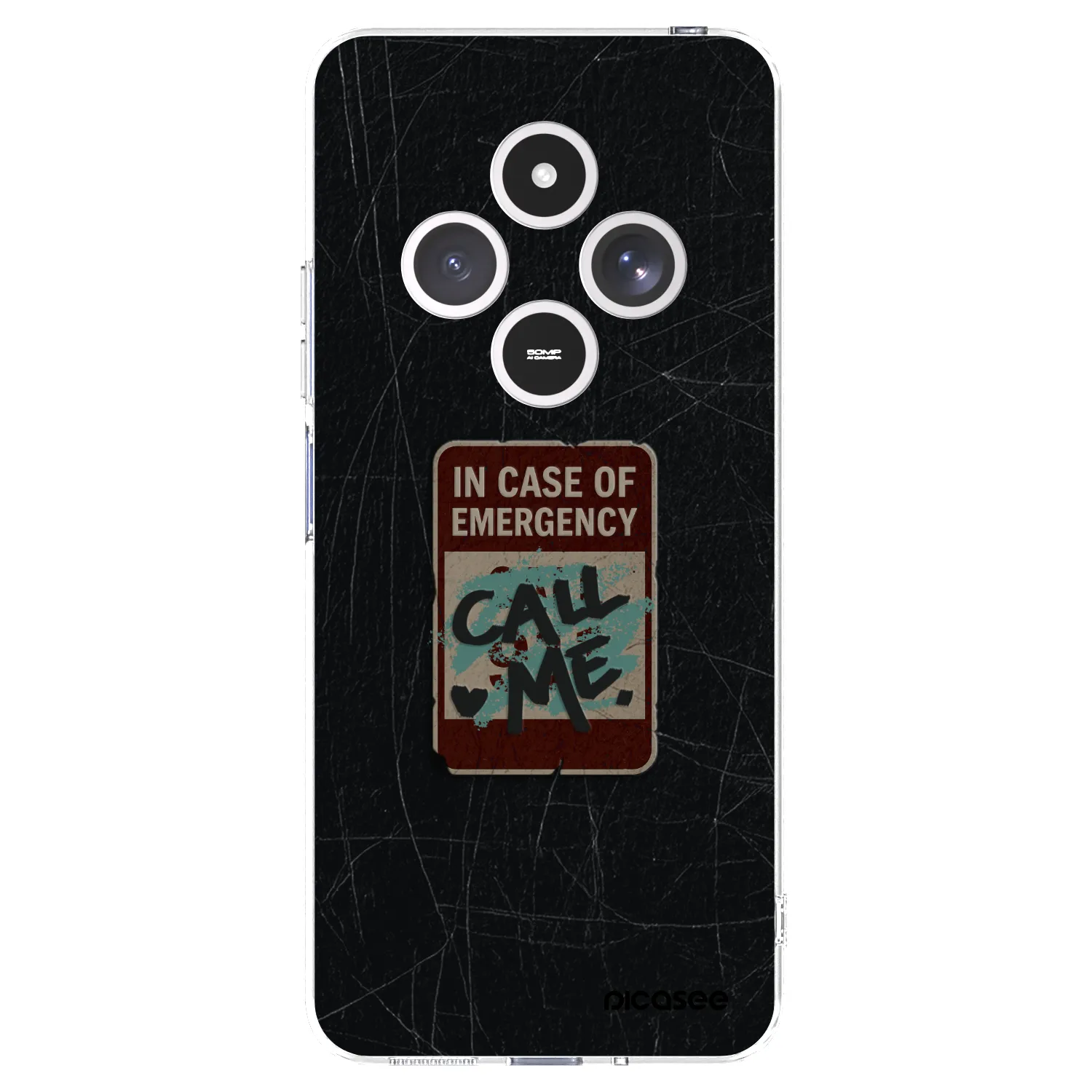 Picasee silikonski prozorni ovitek za Xiaomi Redmi 14C - EMERGENCY