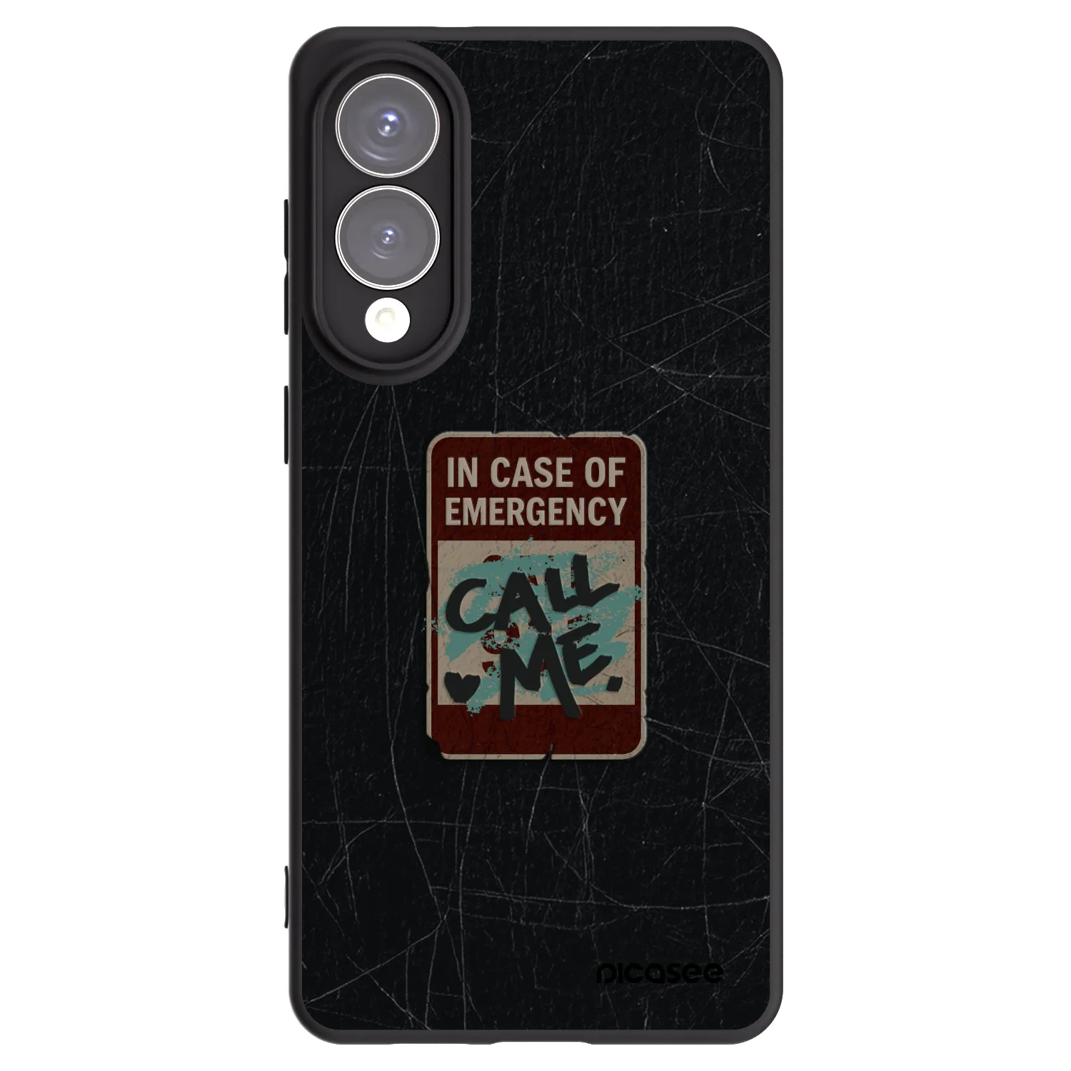 Picasee silikonski črni ovitek za Samsung Galaxy S25 Edge 5G - EMERGENCY