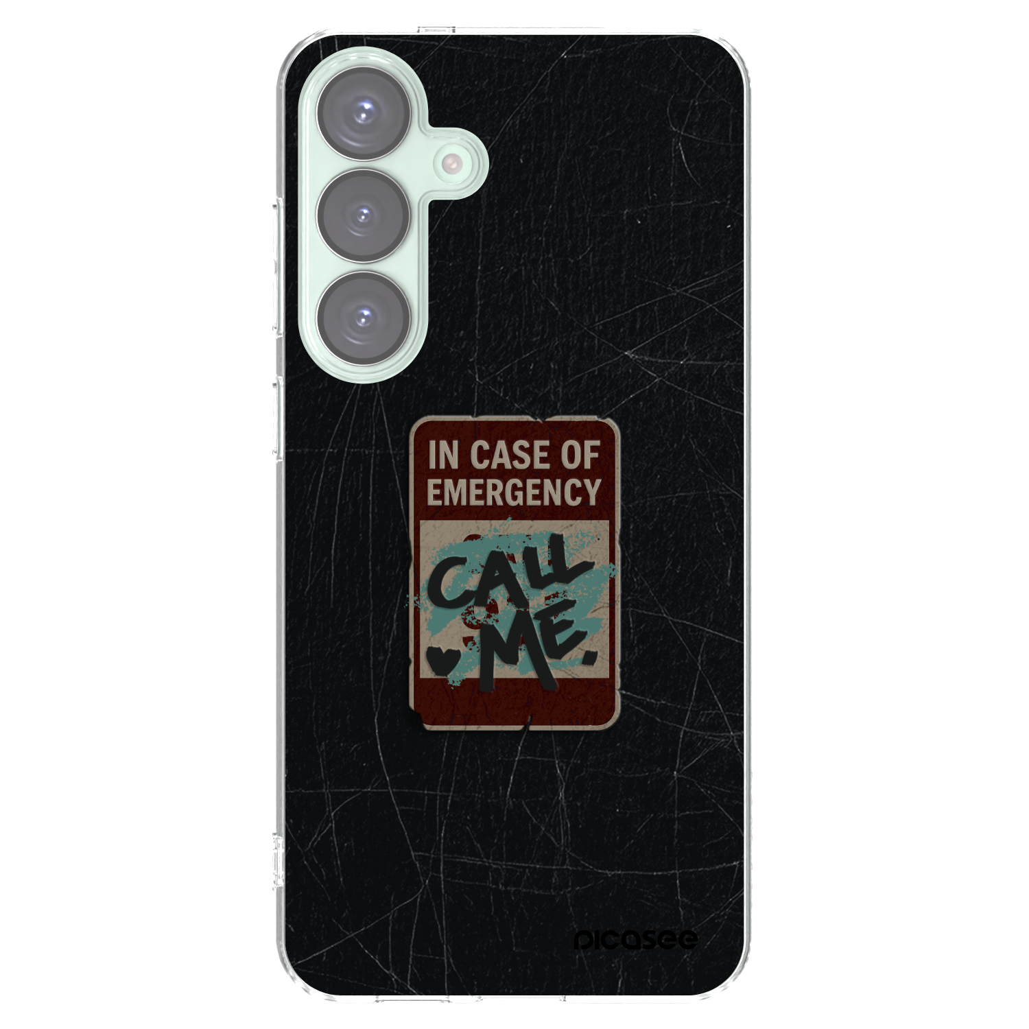 Picasee silikonski prozorni ovitek za Samsung Galaxy S25+ 5G - EMERGENCY