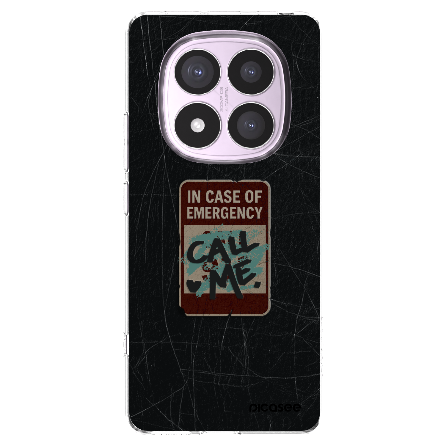 Picasee silikonski prozorni ovitek za Xiaomi Redmi Note 14 Pro 4G - EMERGENCY