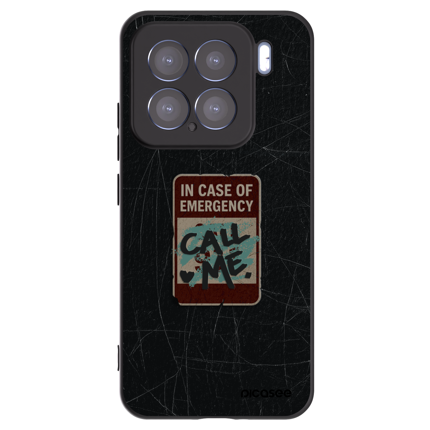 Picasee silikonski črni ovitek za Xiaomi 15 - EMERGENCY