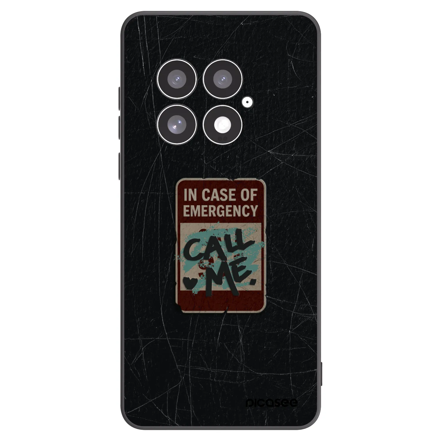 Picasee silikonski črni ovitek za OnePlus 13 5G - EMERGENCY