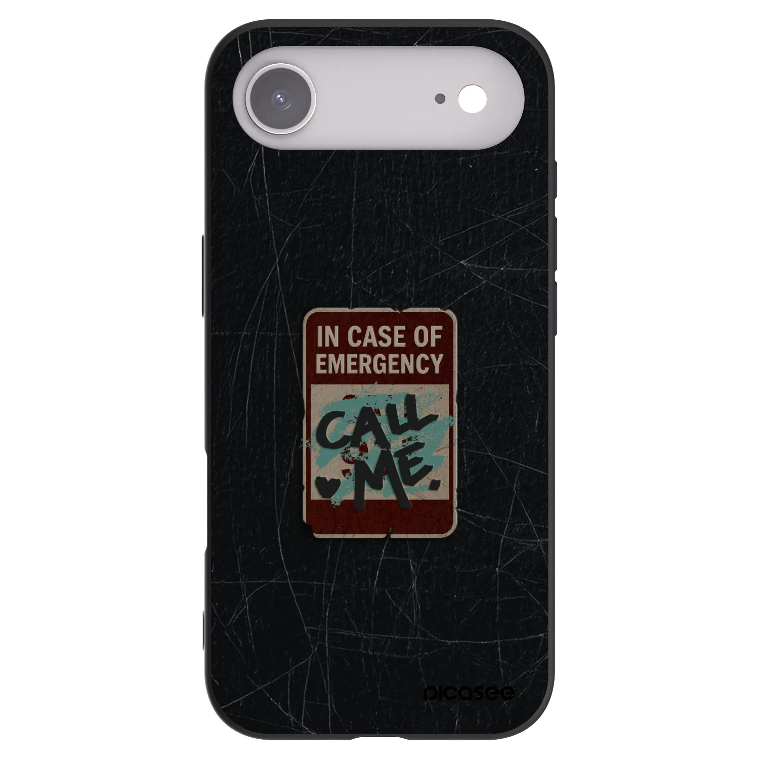 Picasee silikonski črni ovitek za Apple iPhone Air - EMERGENCY