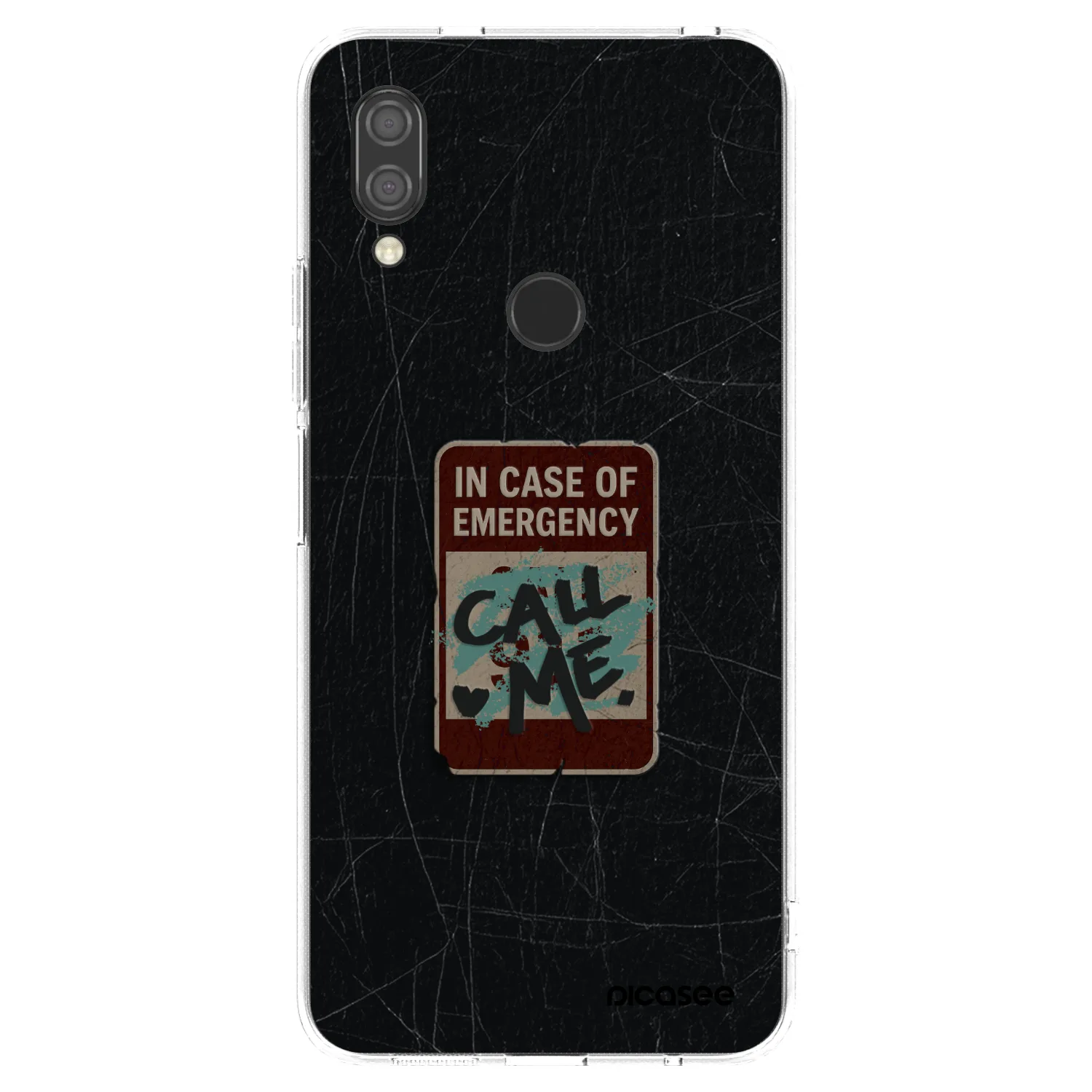 Picasee silikonski prozorni ovitek za Xiaomi Redmi 7 - EMERGENCY