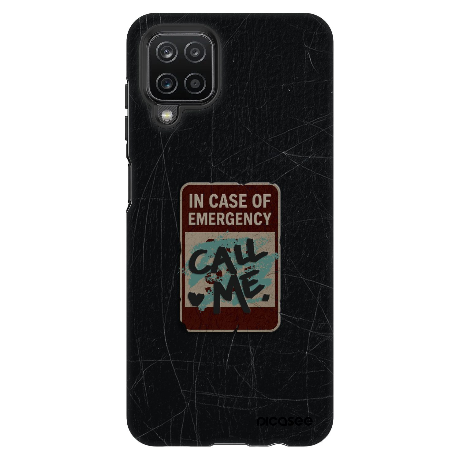 Picasee Fashion Case za Samsung Galaxy A12 A125F - EMERGENCY