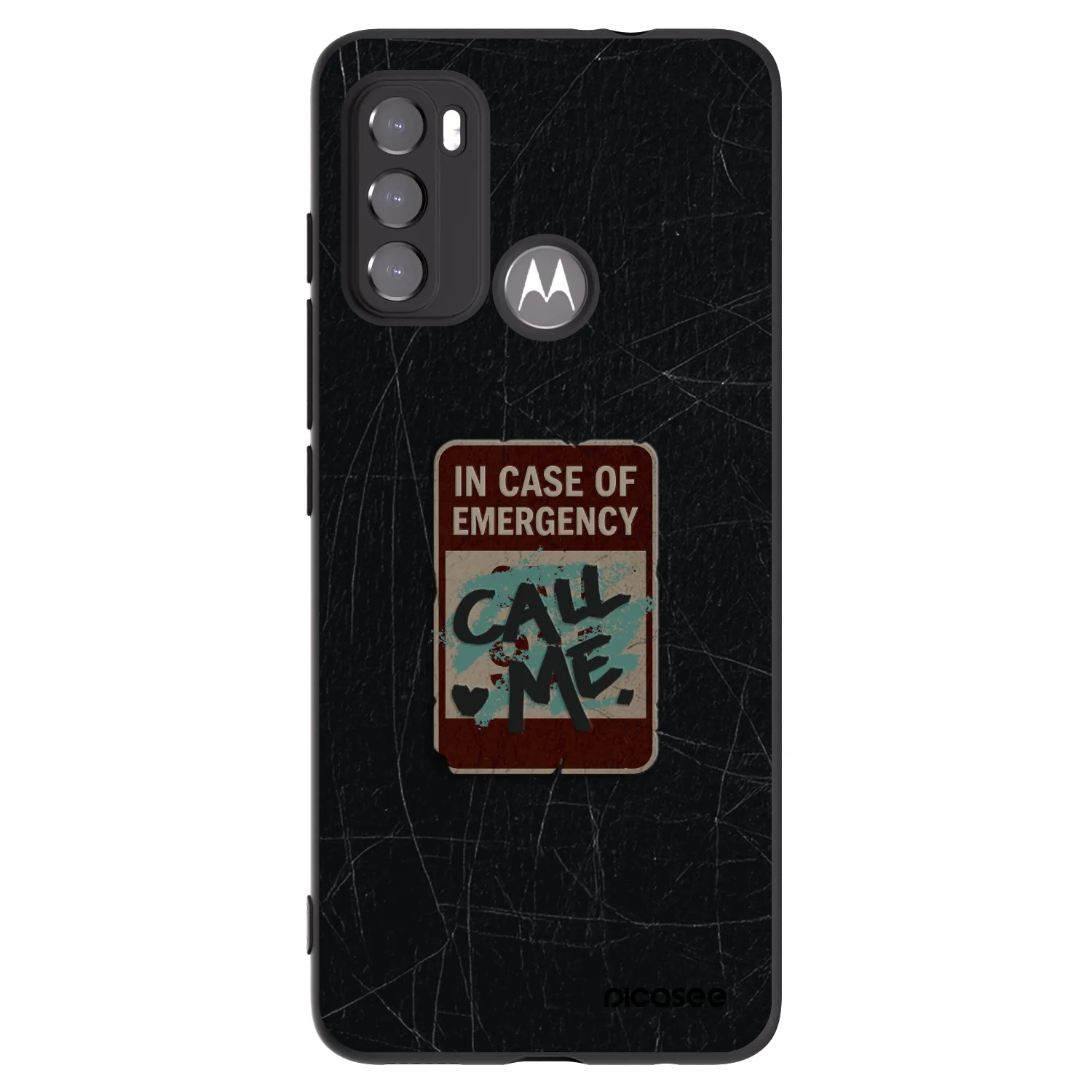 Picasee silikonski črni ovitek za Motorola Edge 60 5G - EMERGENCY