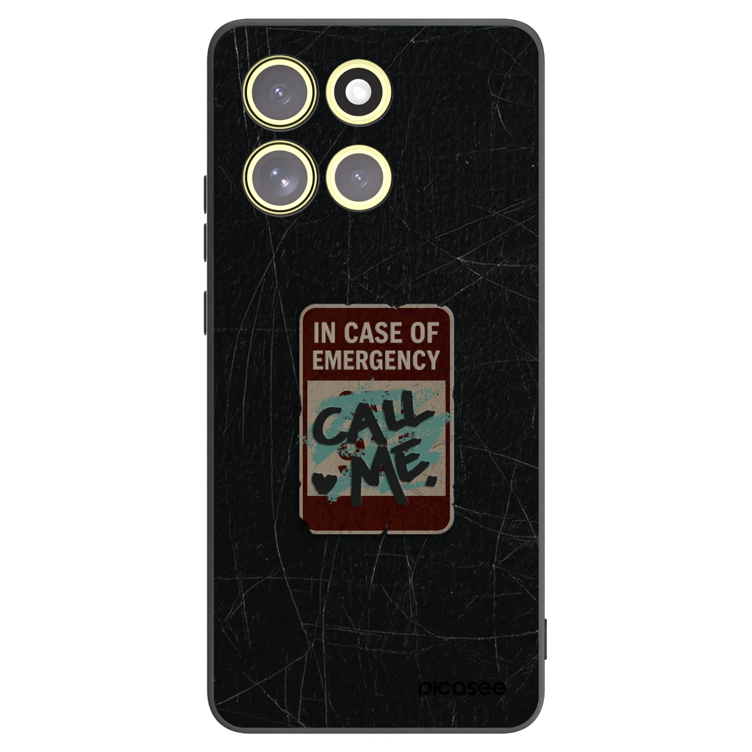 Picasee silikonski črni ovitek za Motorola Moto G86 5G - EMERGENCY