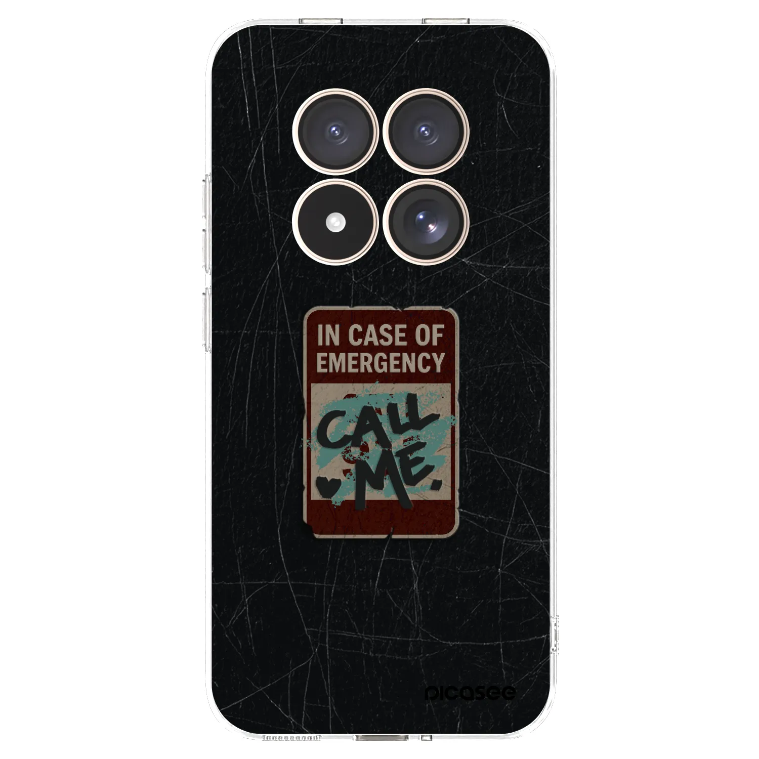 Picasee silikonski prozorni ovitek za Xiaomi Redmi Note 15 Pro 4G - EMERGENCY