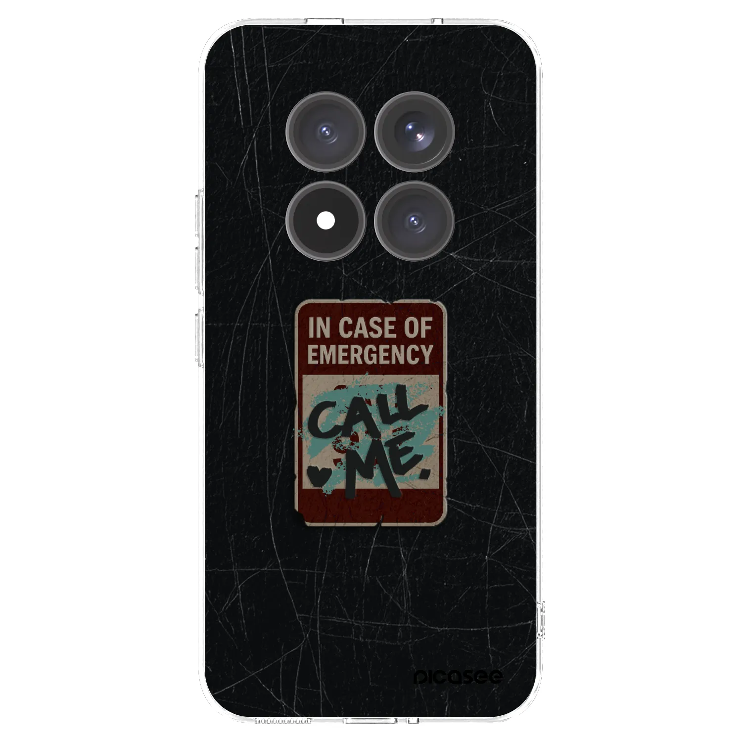 Picasee silikonski prozorni ovitek za Xiaomi Redmi Note 15 Pro+ - EMERGENCY
