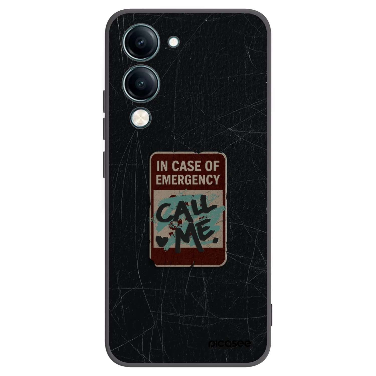 Picasee silikonski črni ovitek za Vivo Y29s 5G - EMERGENCY