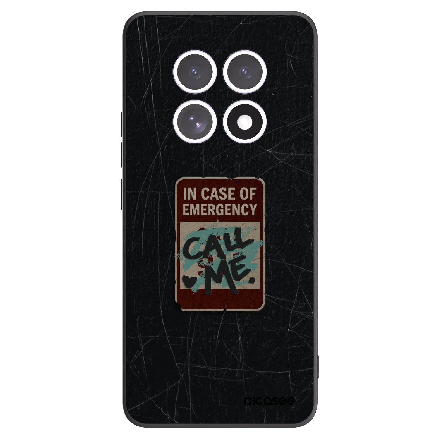 Picasee silikonski črni ovitek za Xiaomi Redmi Note 15 - EMERGENCY