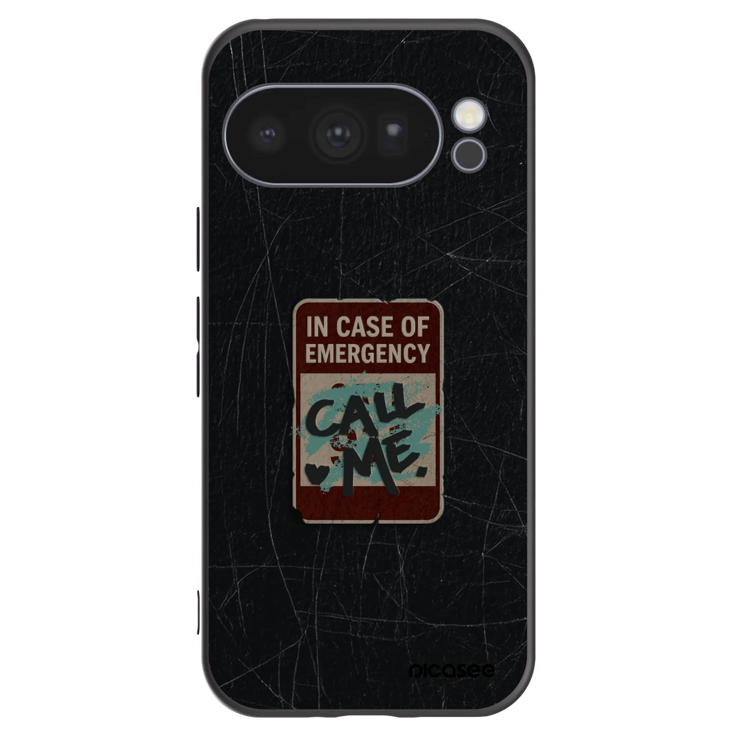 Picasee silikonski črni ovitek za Google Pixel 10 Pro - EMERGENCY