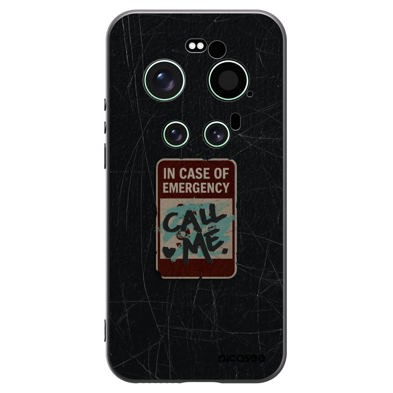 Picasee silikonski črni ovitek za Xiaomi 17 Ultra - EMERGENCY
