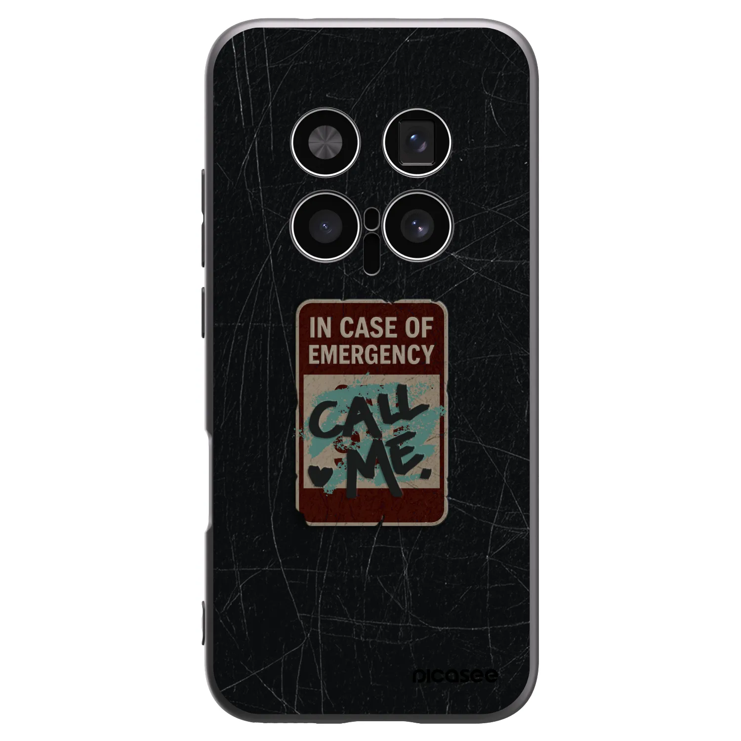 Picasee silikonski črni ovitek za Honor Magic8 Pro 5G - EMERGENCY