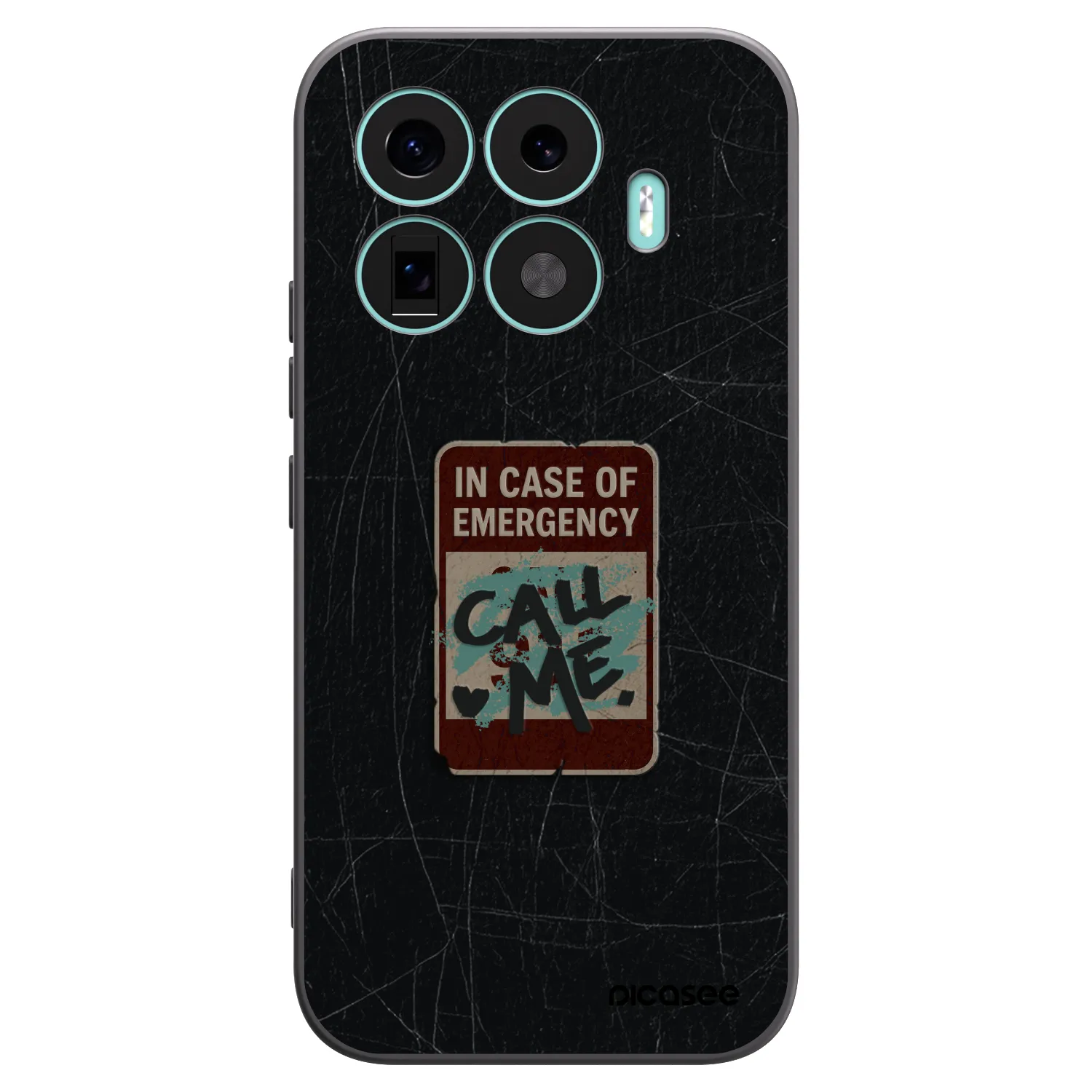 Picasee silikonski črni ovitek za Xiaomi 17T - EMERGENCY