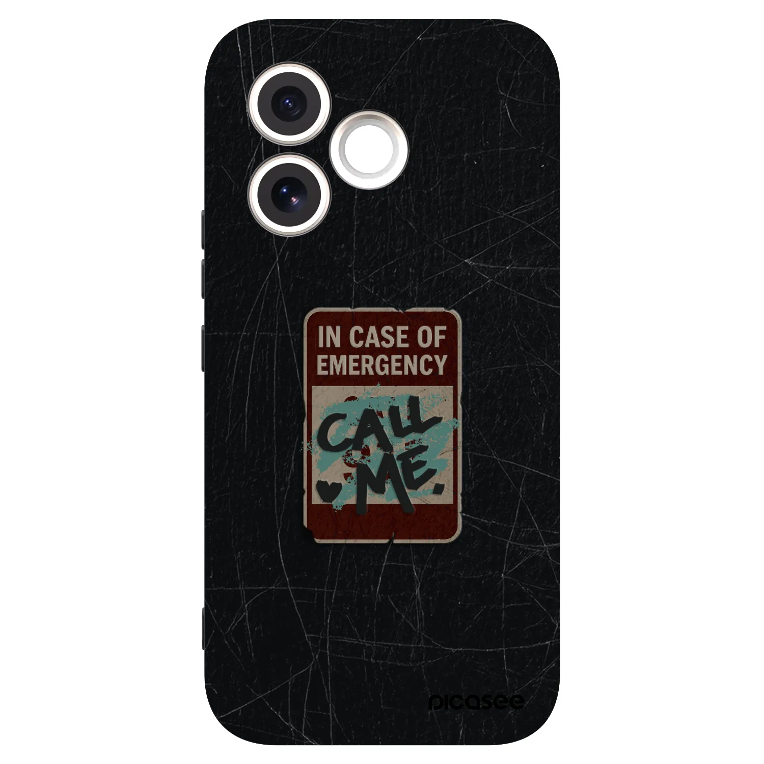 Picasee silikonski črni ovitek za Honor 600 Lite - EMERGENCY