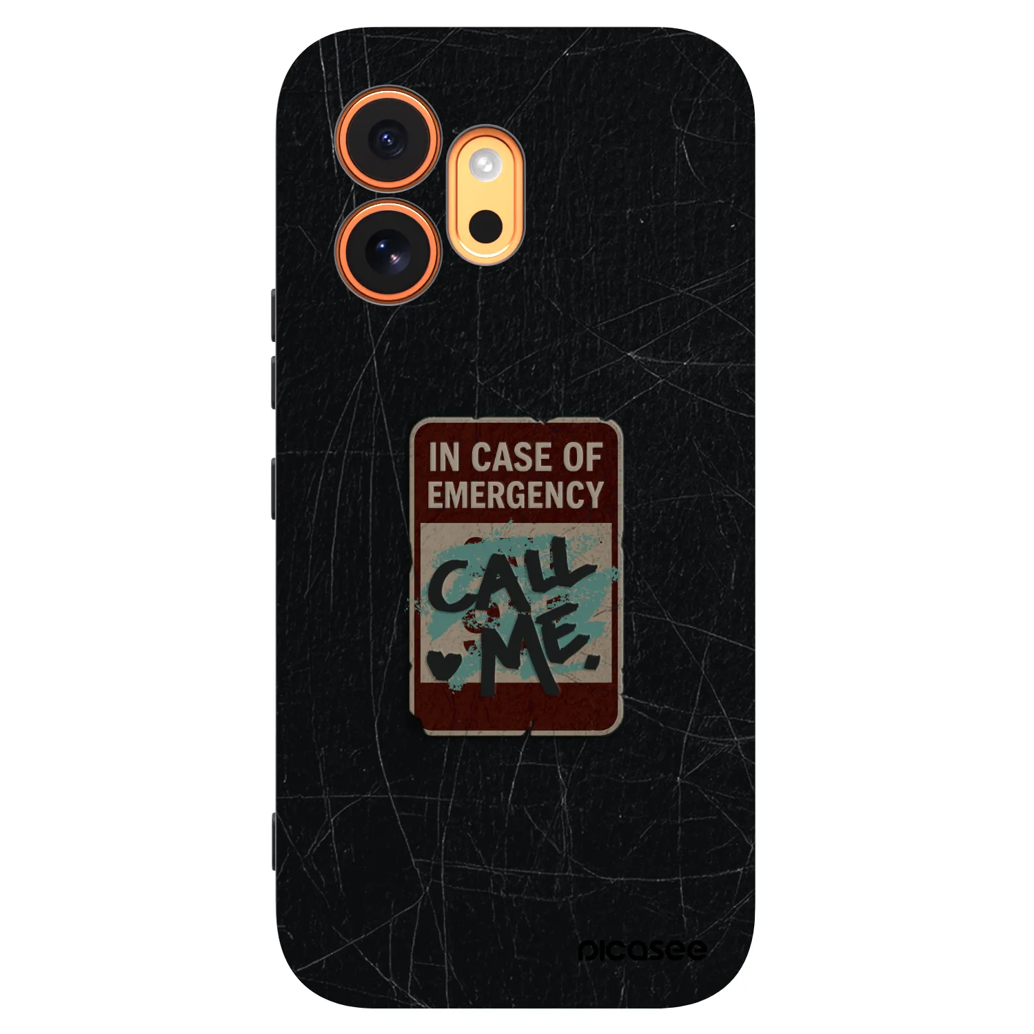 Picasee silikonski črni ovitek za Honor 600 - EMERGENCY