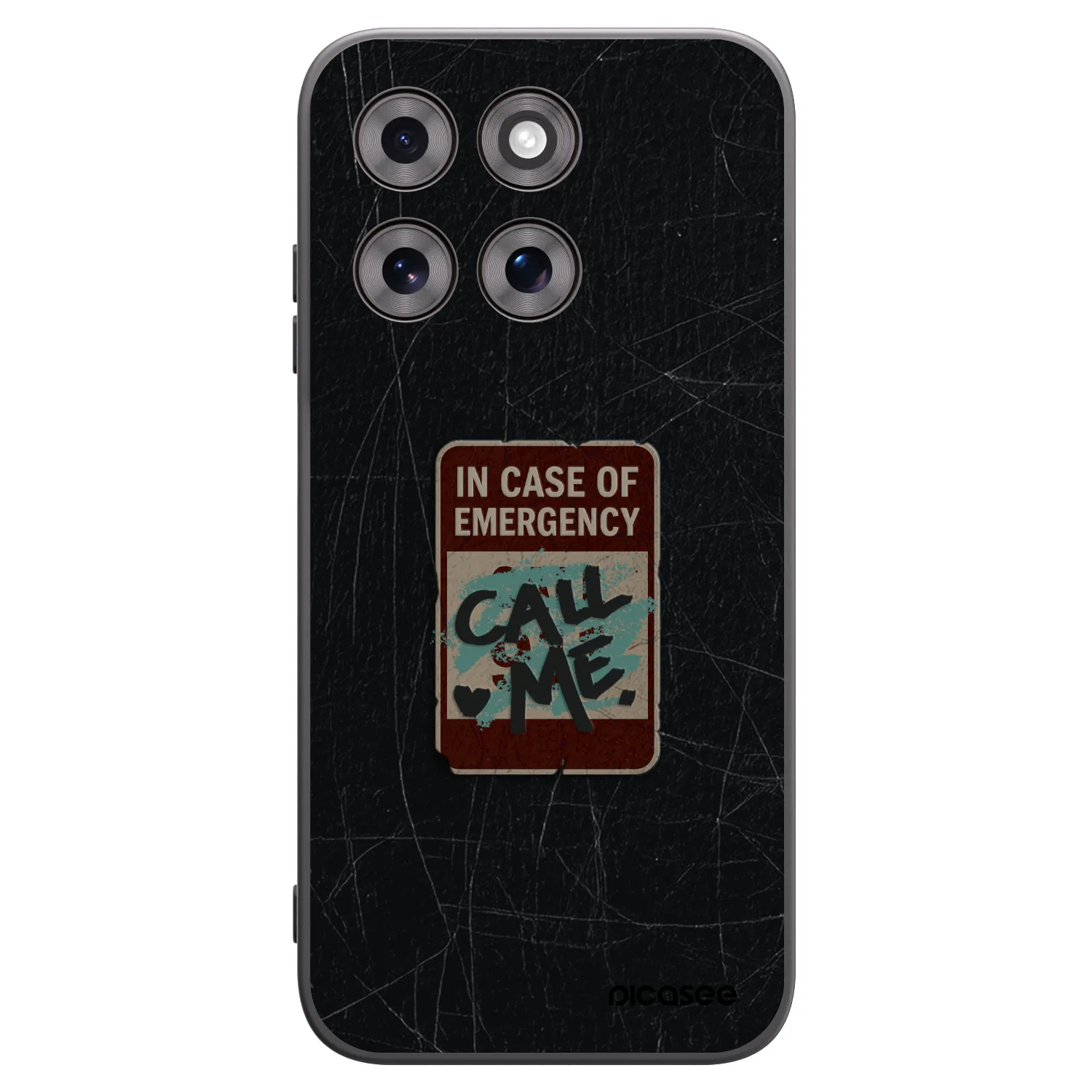 Picasee silikonski črni ovitek za Motorola Moto G77 - EMERGENCY