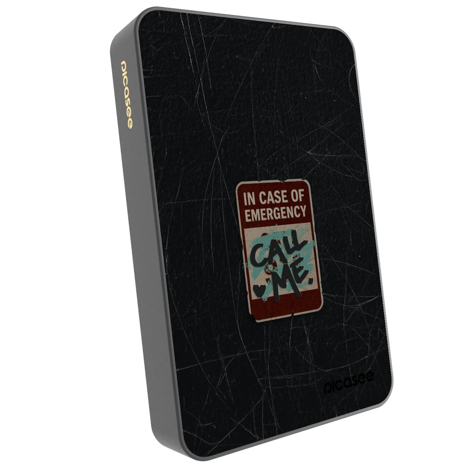 Picasee Prenosna baterija z MagSafe 10 000 mAh Siva - EMERGENCY