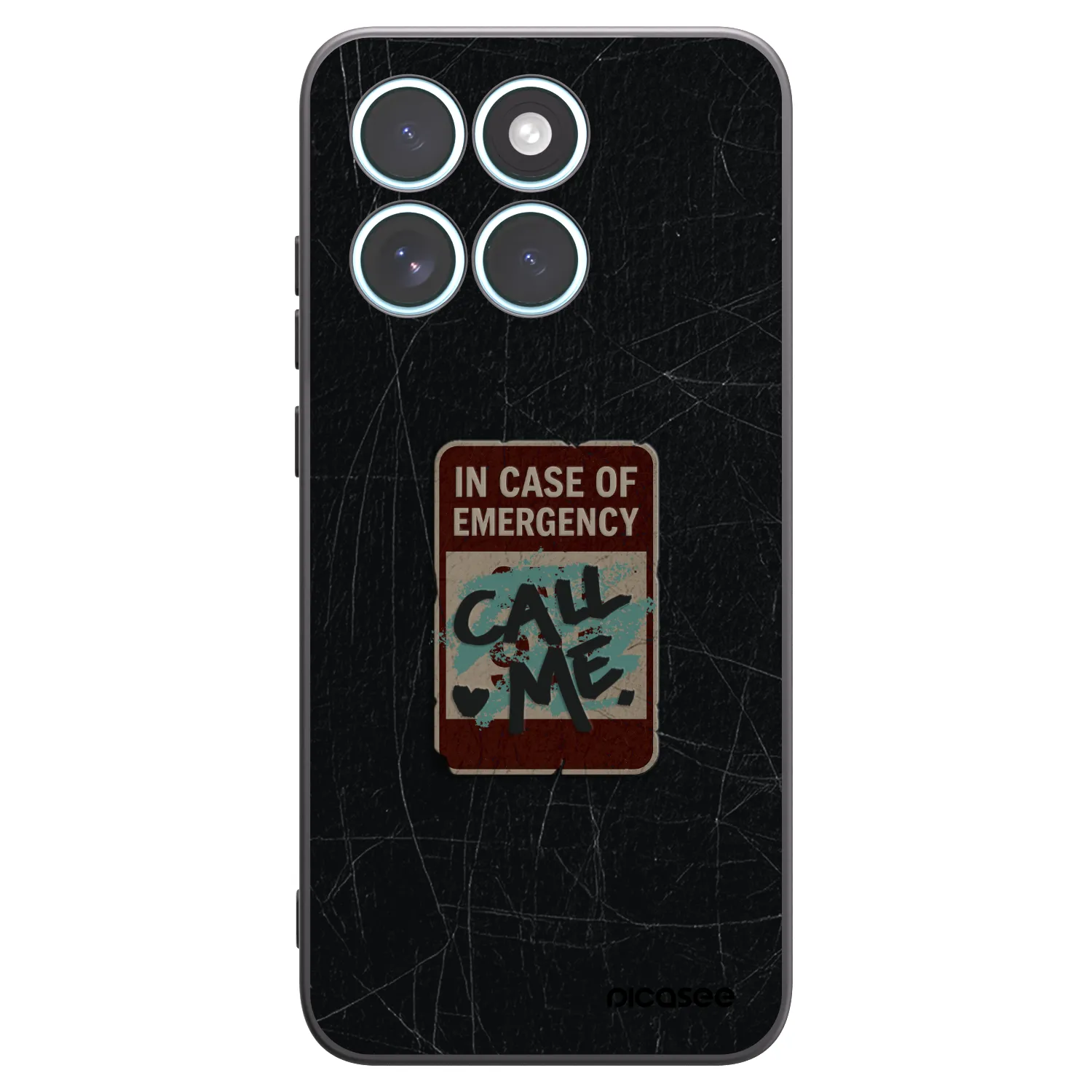 Picasee silikonski črni ovitek za Motorola Edge 70 Fusion - EMERGENCY