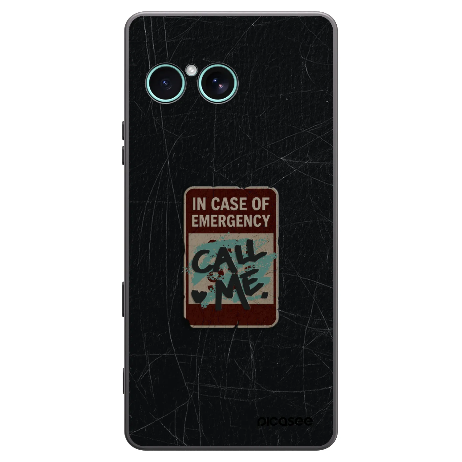 Picasee silikonski črni ovitek za Sony Xperia 10 VII - EMERGENCY
