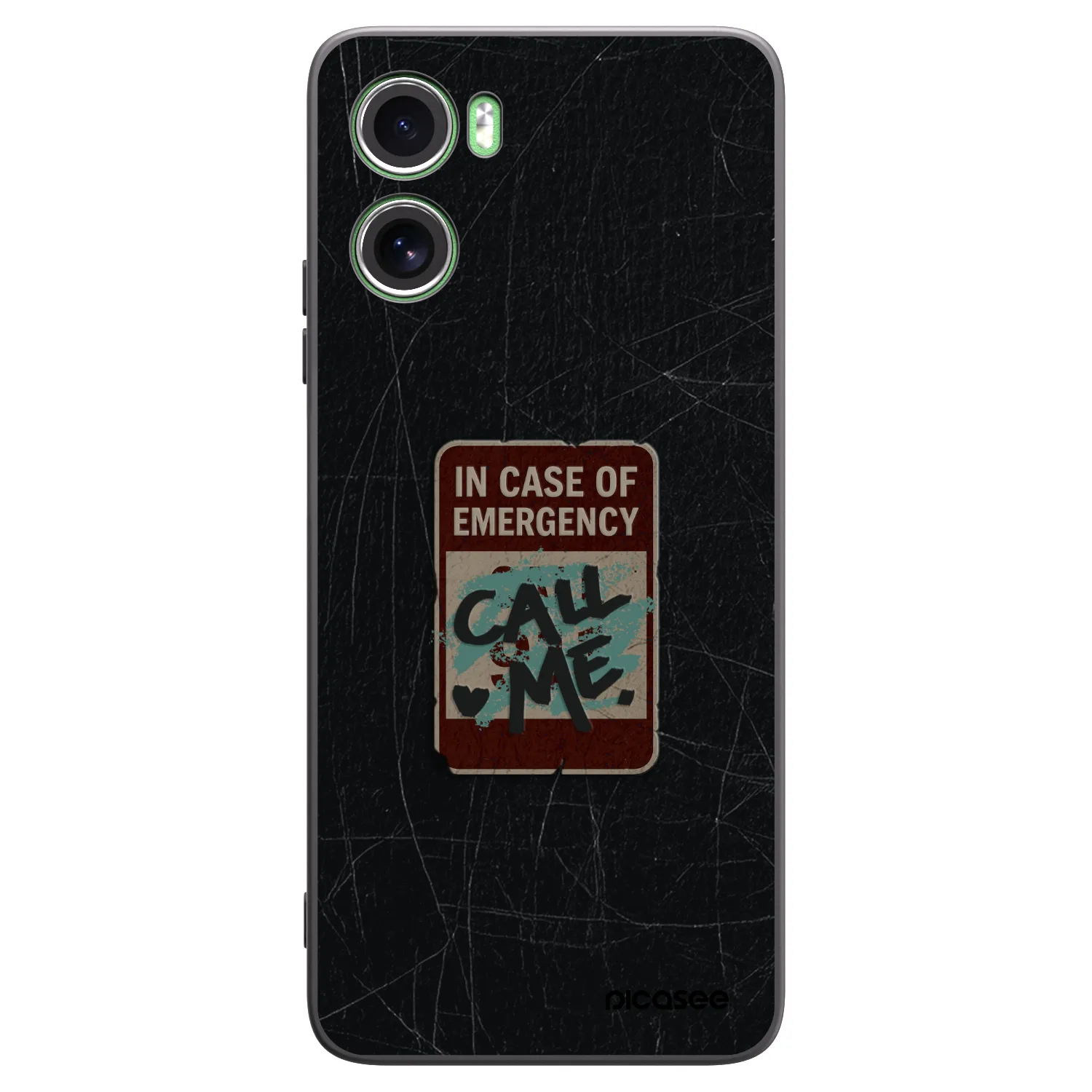 Picasee silikonski črni ovitek za Motorola Moto G06 - EMERGENCY