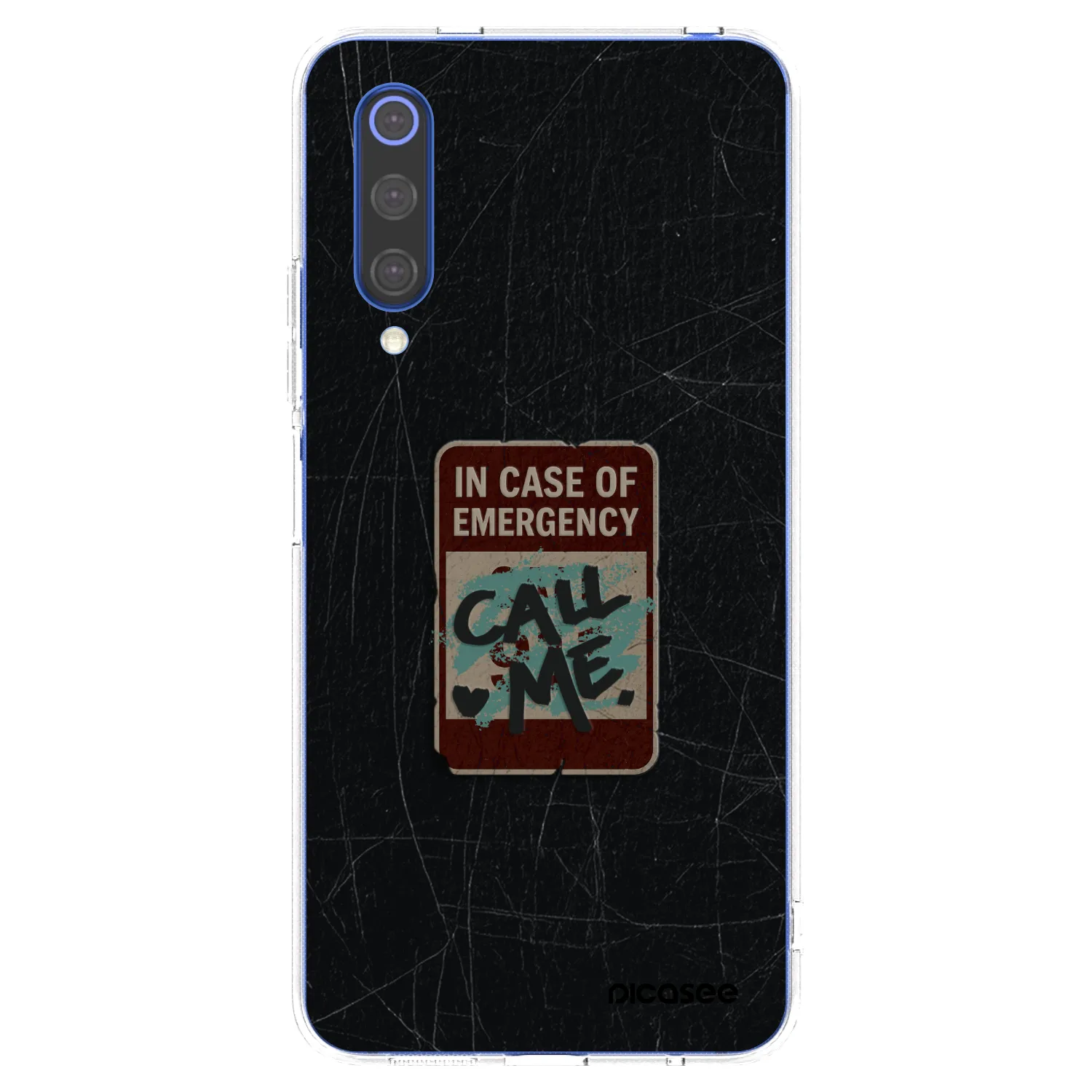 Picasee silikonski prozorni ovitek za Xiaomi Mi 9 SE - EMERGENCY