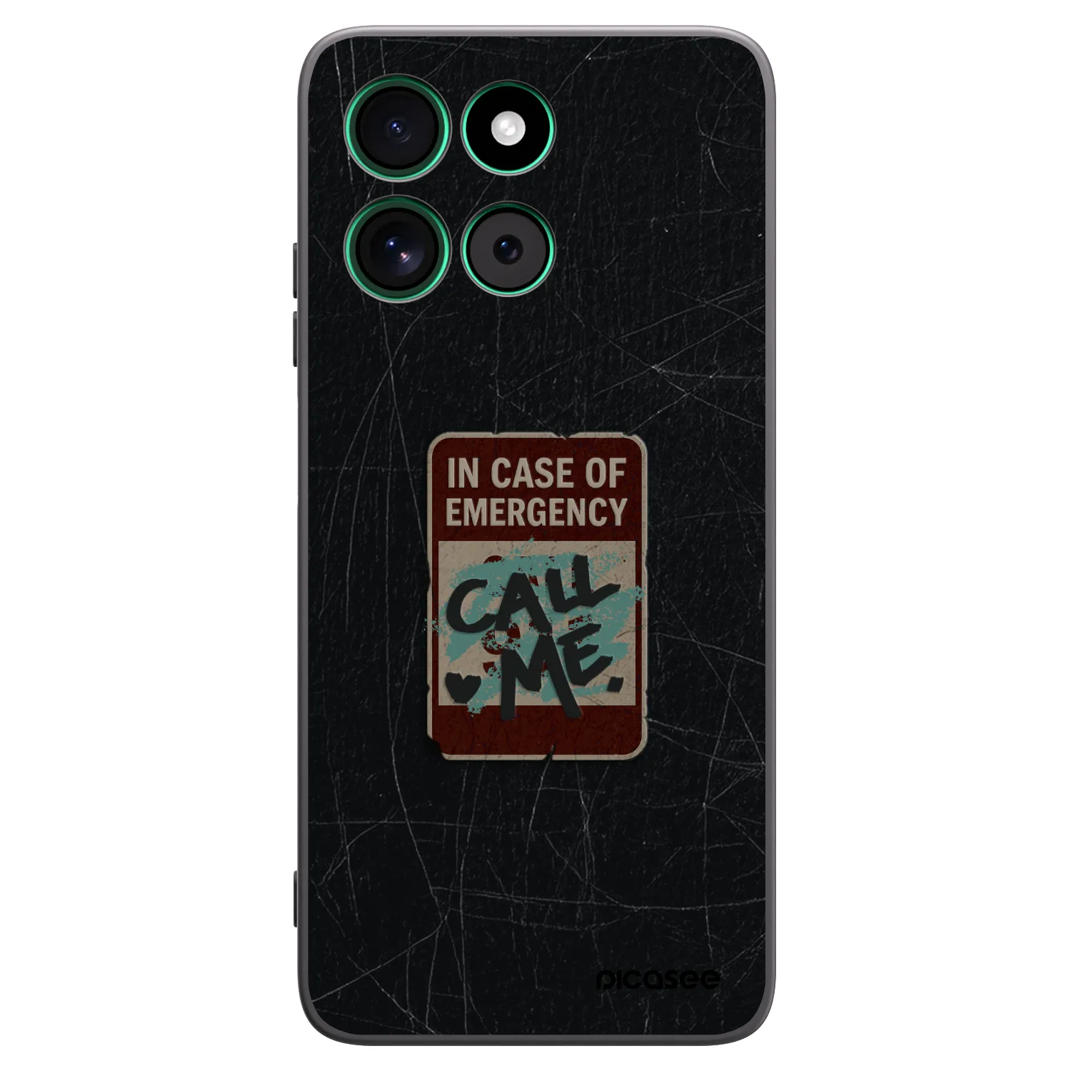Picasee silikonski črni ovitek za Motorola Moto G57 Power - EMERGENCY