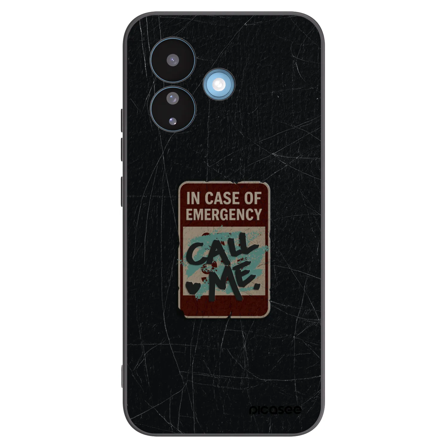 Picasee silikonski črni ovitek za Xiaomi Redmi Note 17 Pro 5G - EMERGENCY